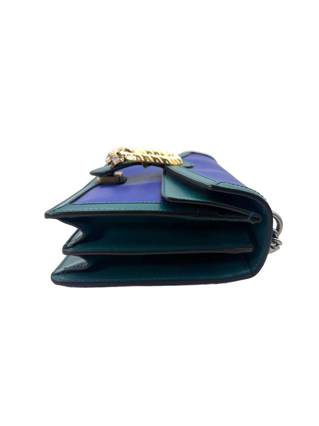 Gucci Dionysus Green/Blue Leather Shoulder Bag GG954