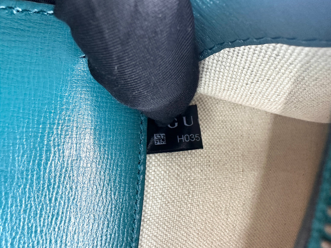 Gucci Dionysus Green/Blue Leather Shoulder Bag GG954