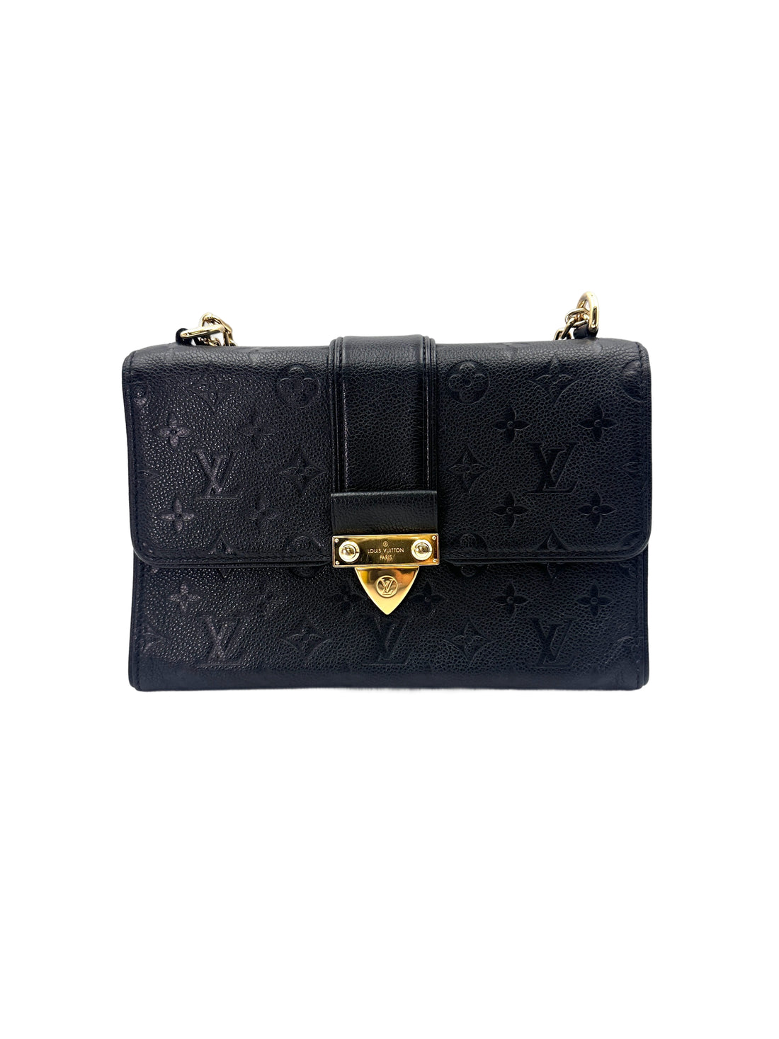 Louis Vuitton Saint Sulpice Black Monogram Empreinte Shoulder Bag LV2691