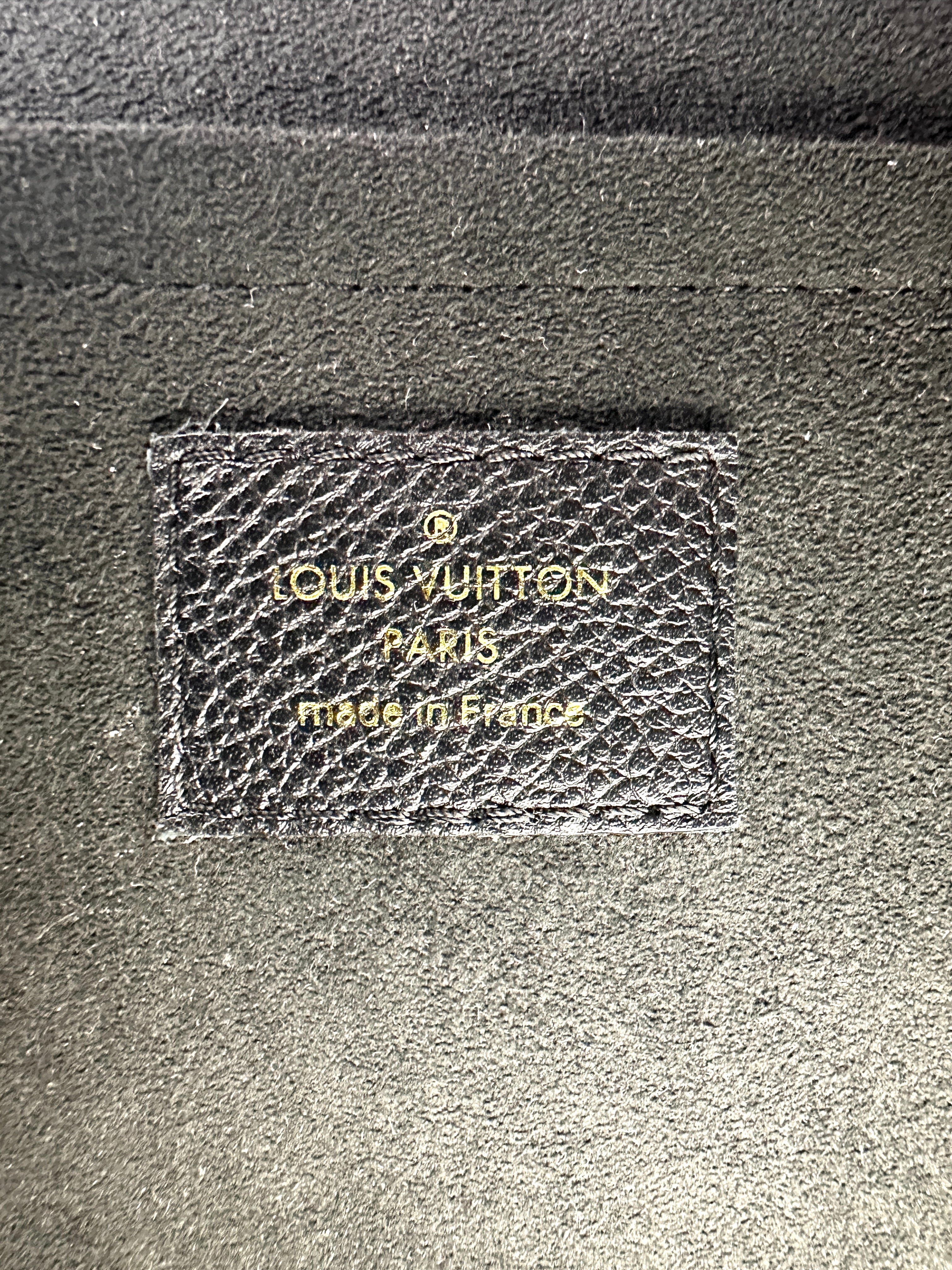 Louis Vuitton Saint Sulpice Black Monogram Empreinte Shoulder Bag LV2691