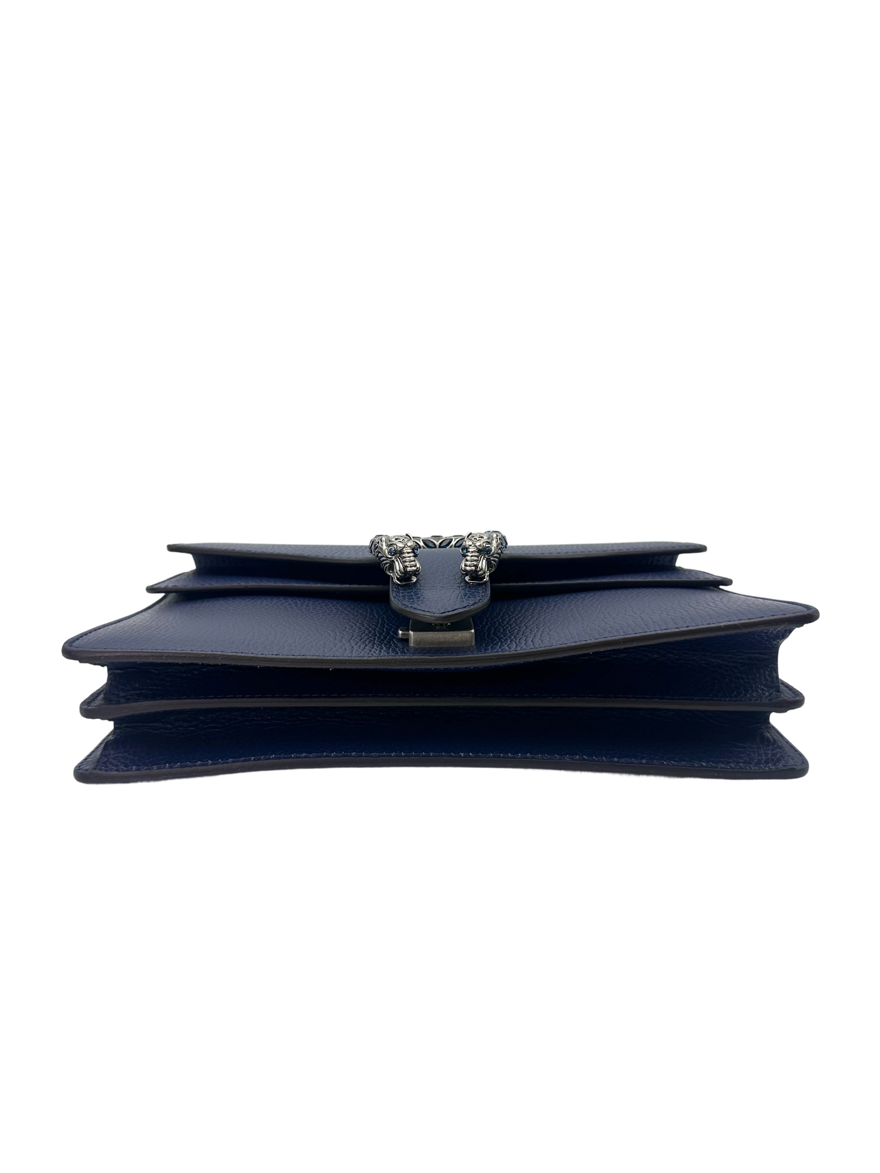 Gucci Dionysus Navy Leather Shoulder Bag GG956