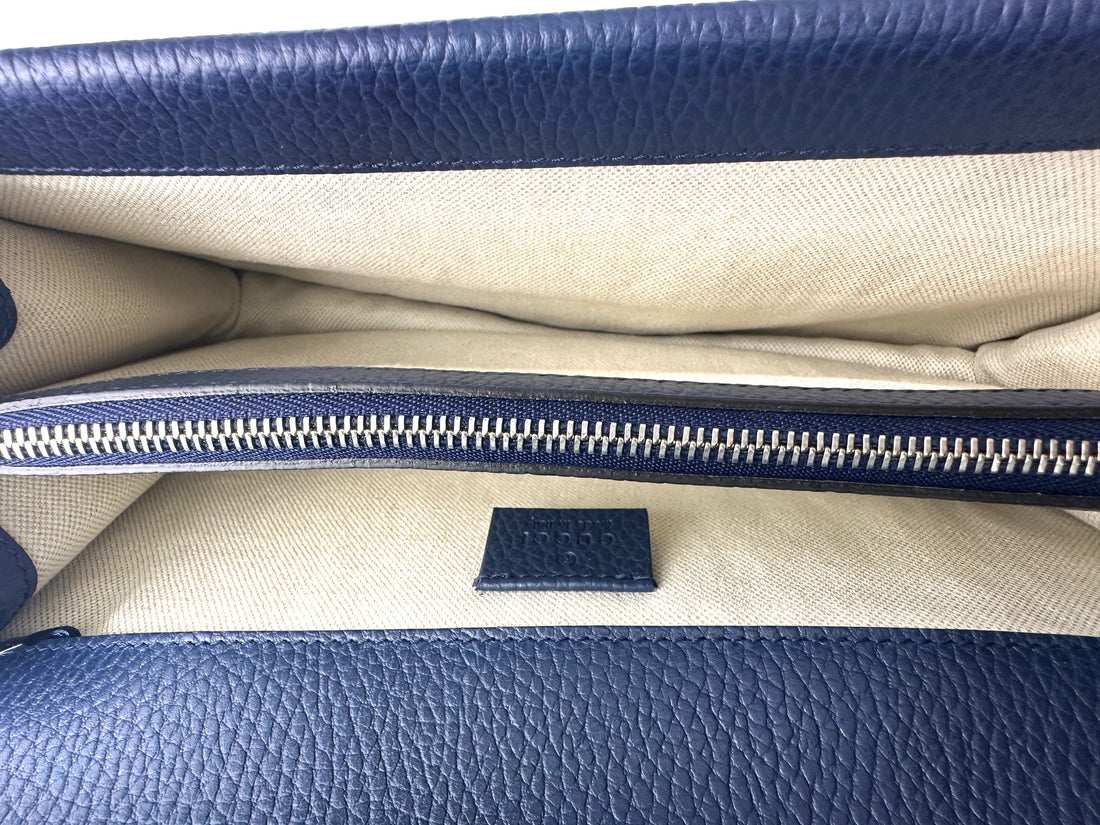 Gucci Dionysus Navy Leather Shoulder Bag GG956