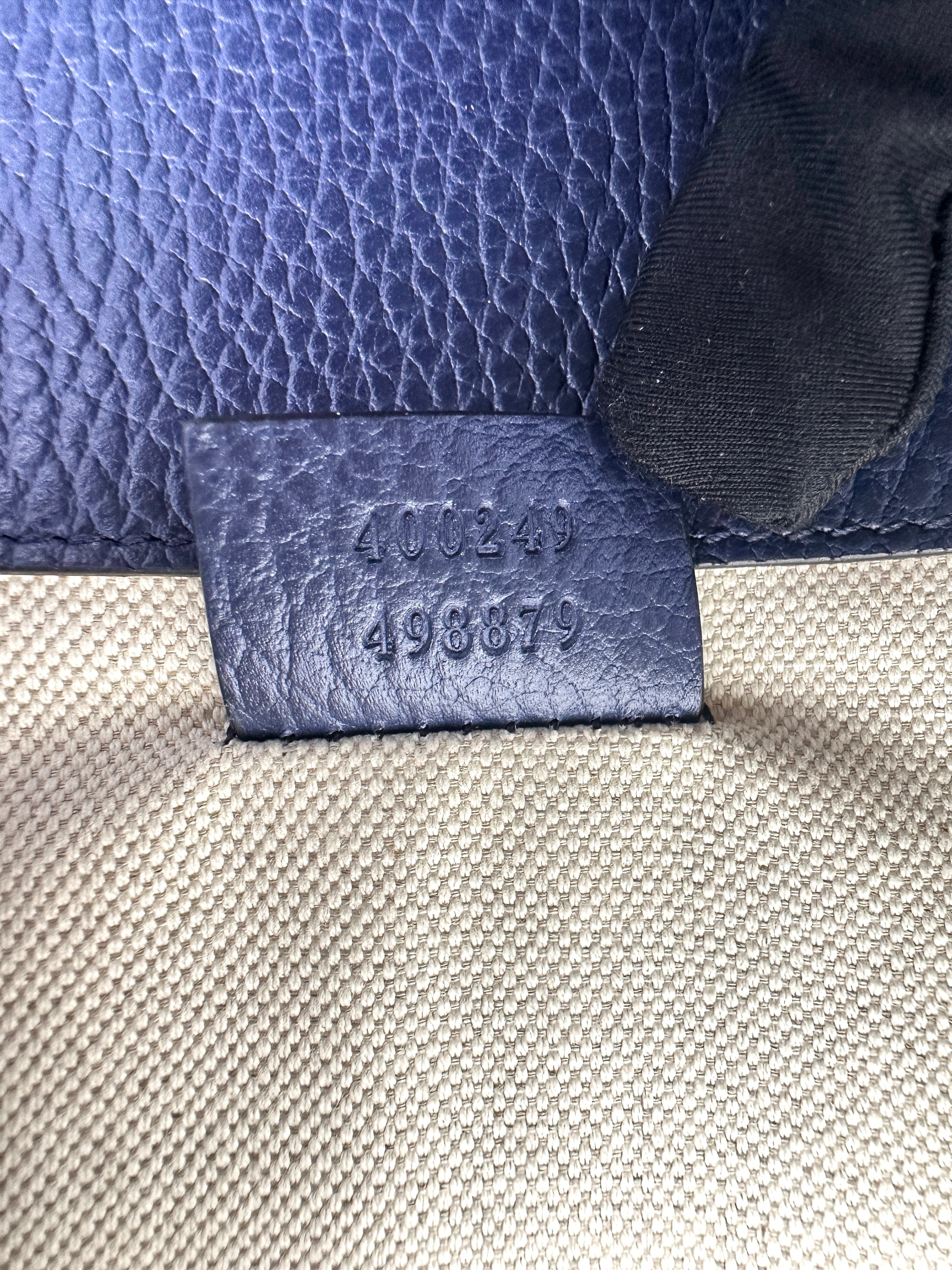 Gucci Dionysus Navy Leather Shoulder Bag GG956