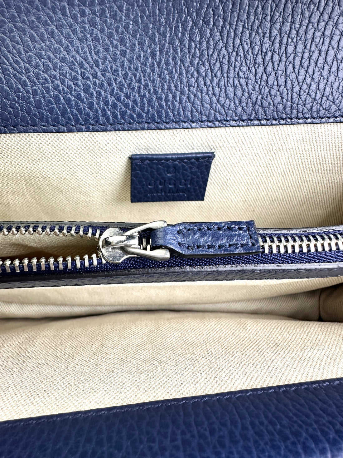 Gucci Dionysus Navy Leather Shoulder Bag GG956