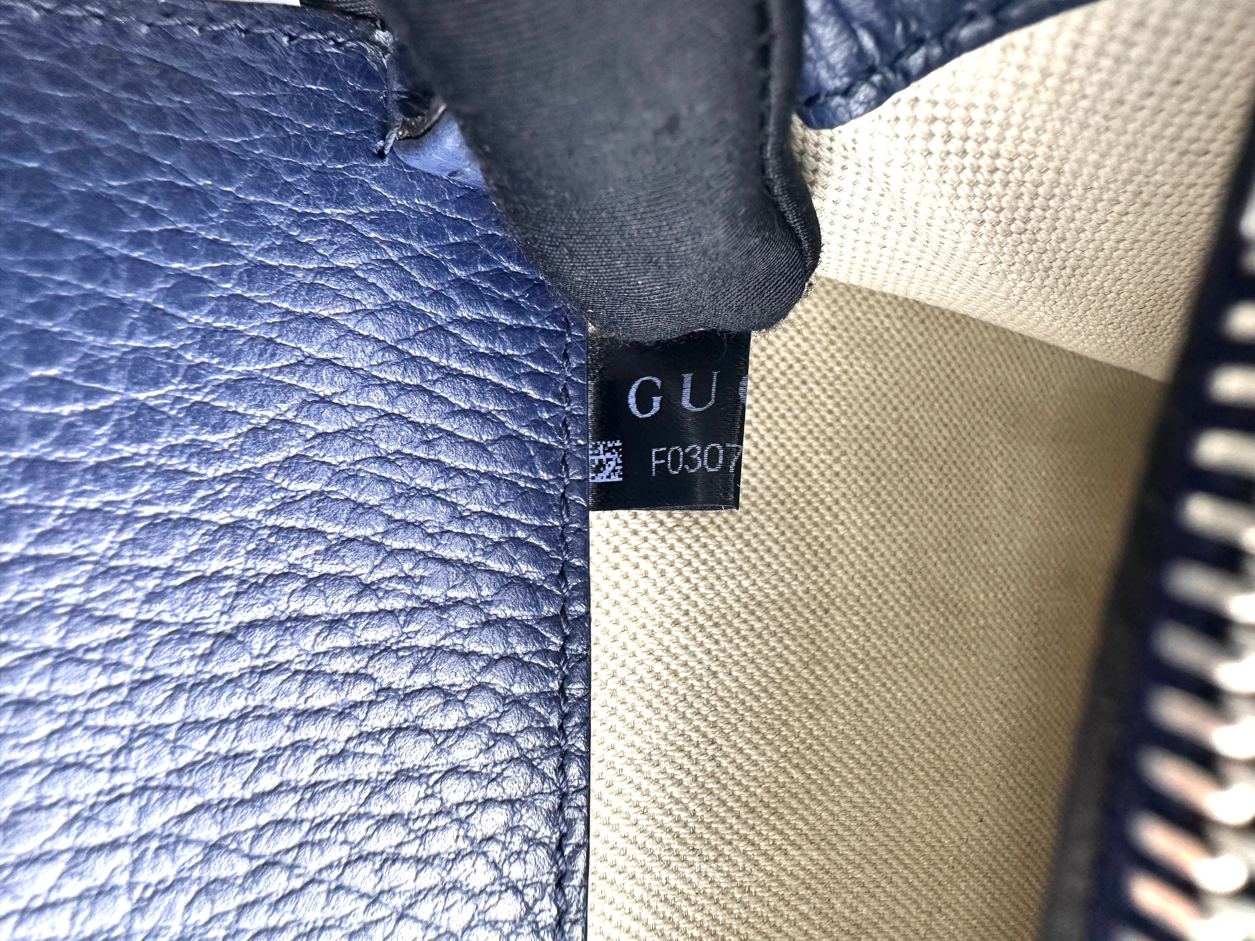 Gucci Dionysus Navy Leather Shoulder Bag GG956