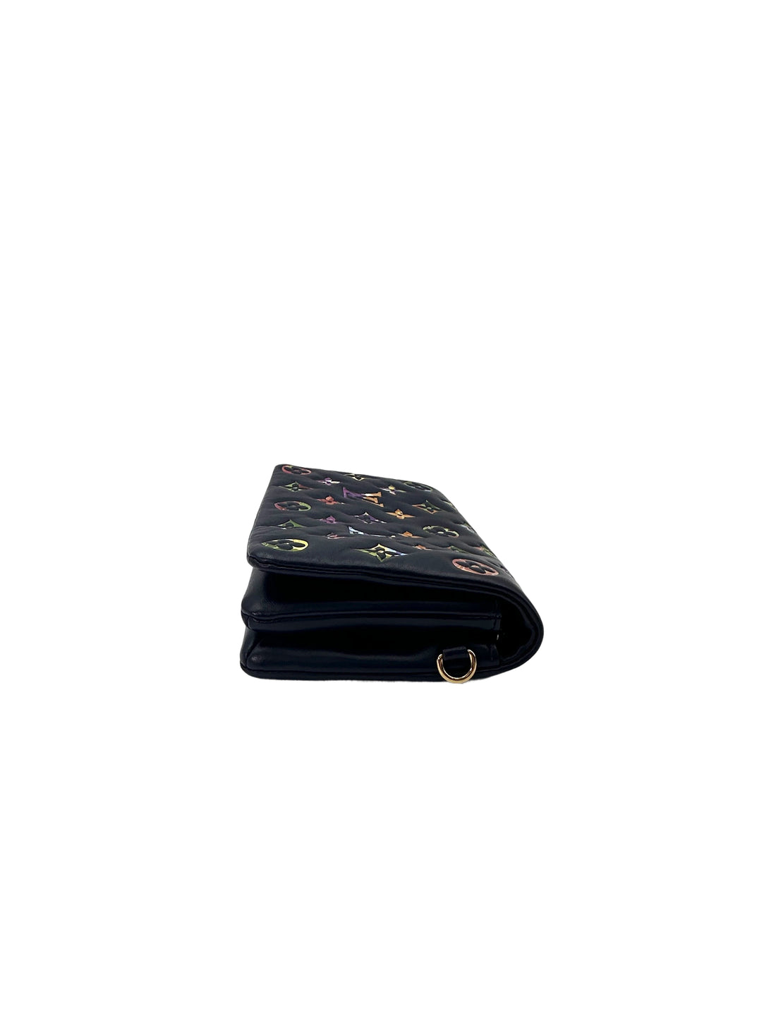 Louis Vuitton New Wave Coussin Rainbow Monogram Embossed Leather Wallet On Chain LV2693
