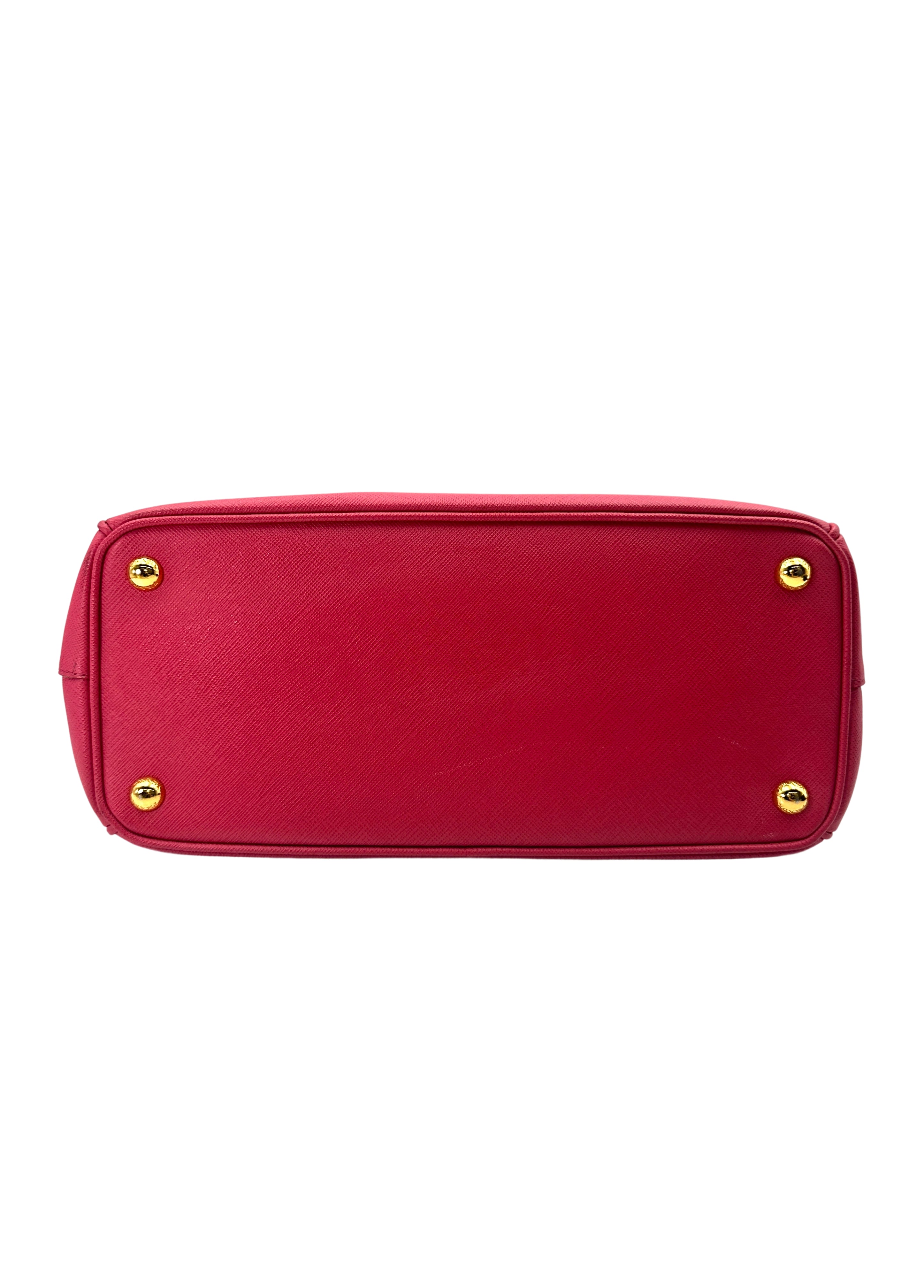 Prada Galleria Pink Saffiano Leather Handle Bag PR319-1