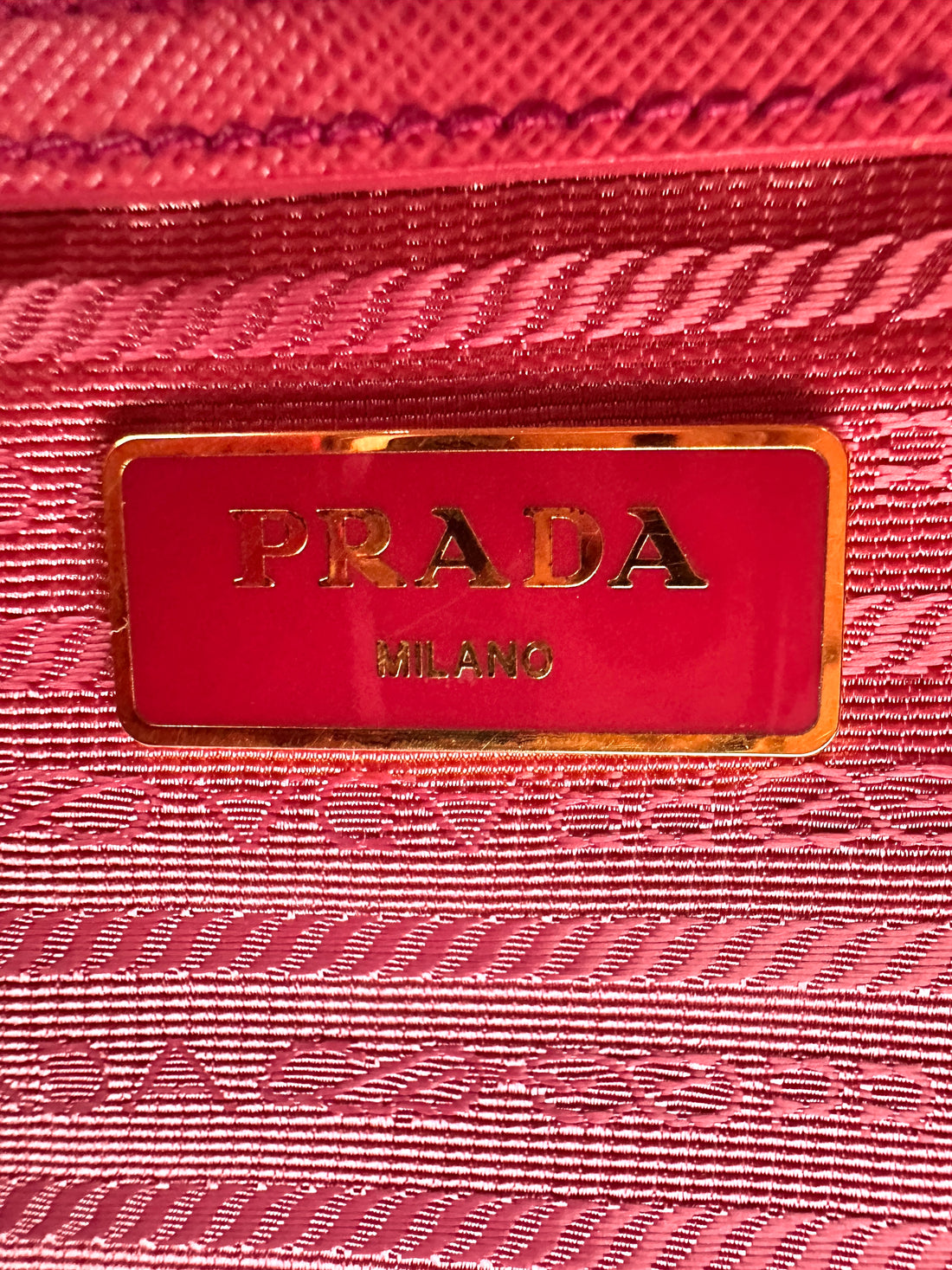 Prada Galleria Pink Saffiano Leather Handle Bag PR319-1