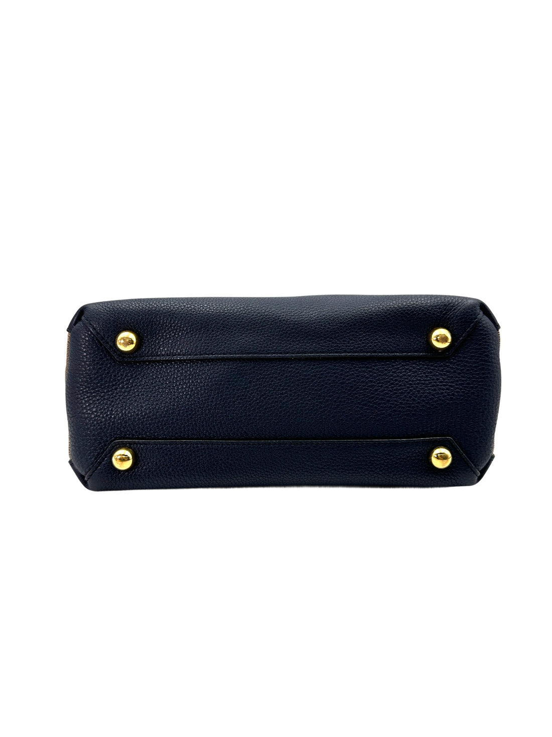 Burberry The Banner Navy Leather Handle Bag BR51