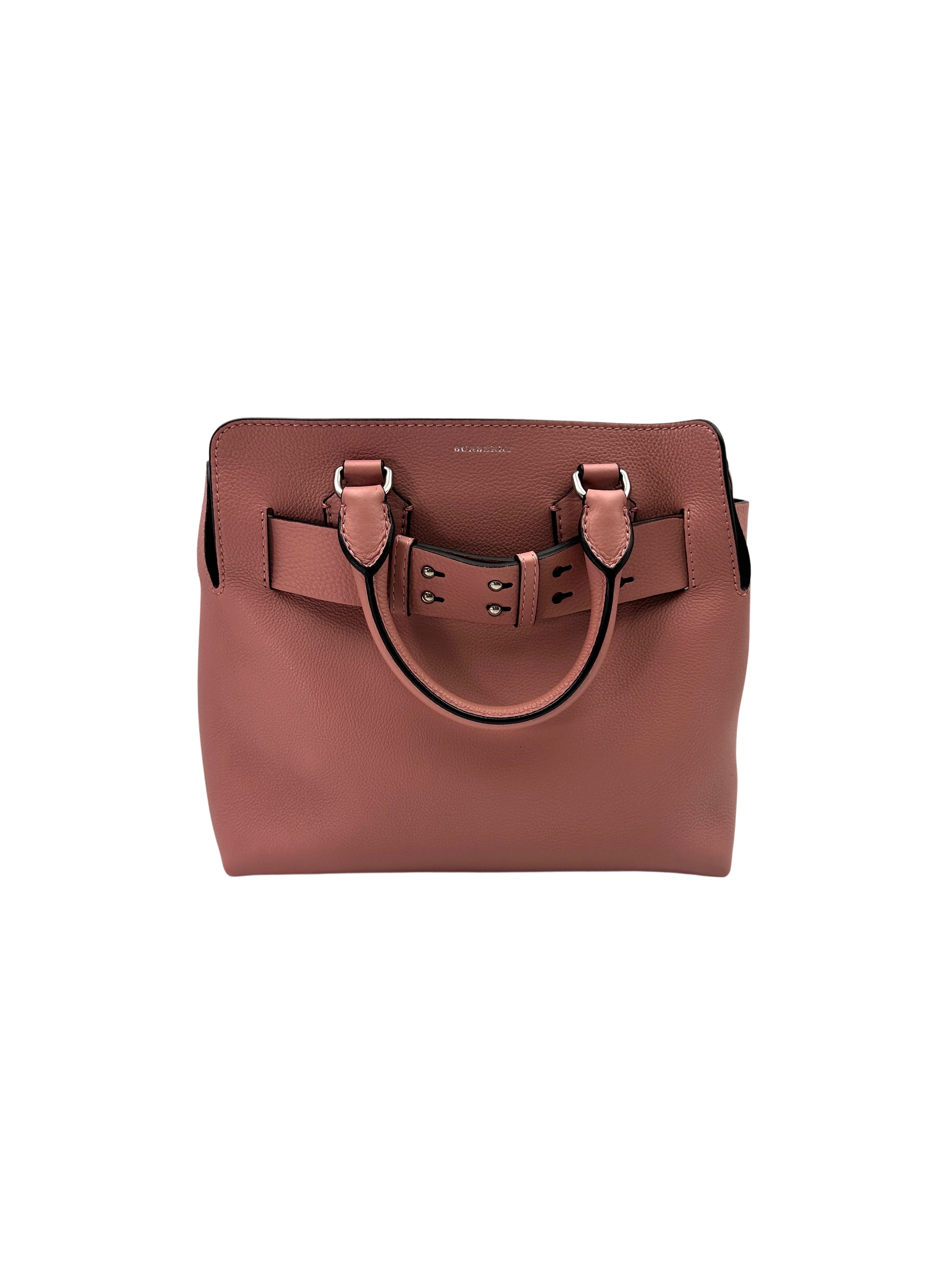 Burberry The Belt Pink Leather Handle Bag BR49