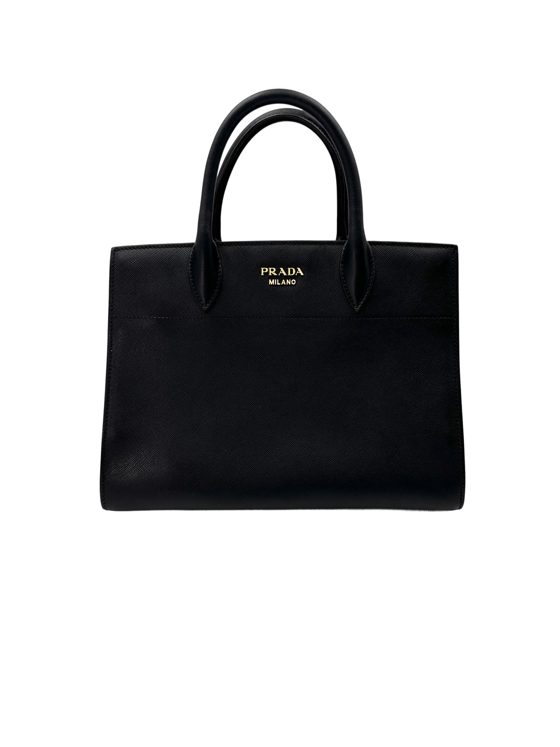 Prada Galleria Black Saffiano Leather Handle Bag PR320