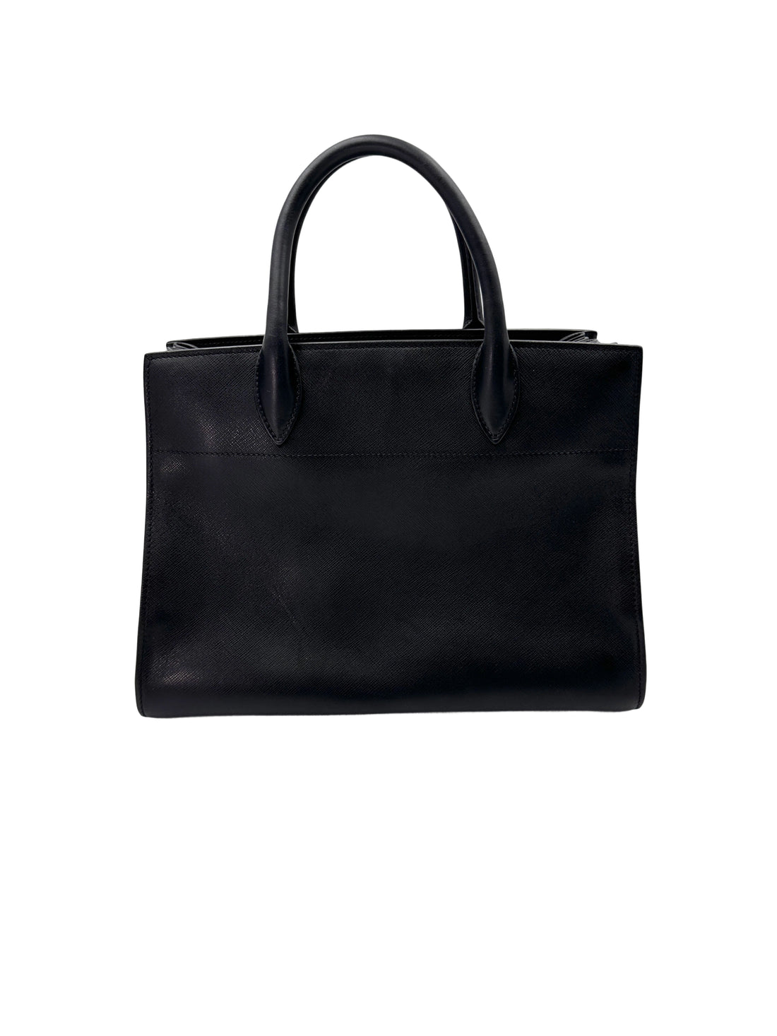 Prada Galleria Black Saffiano Leather Handle Bag PR320