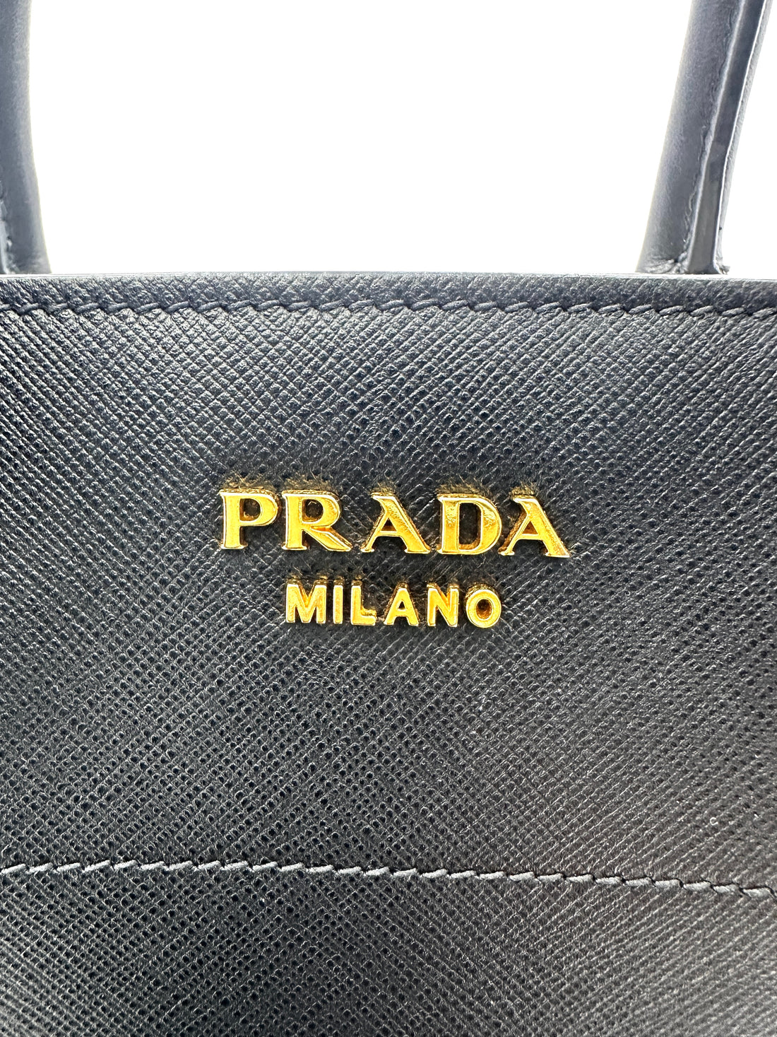Prada Galleria Black Saffiano Leather Handle Bag PR320