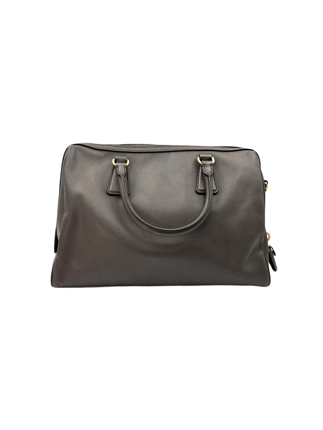 Prada Galleria Grey Saffiano Leather Handle Bag PR316