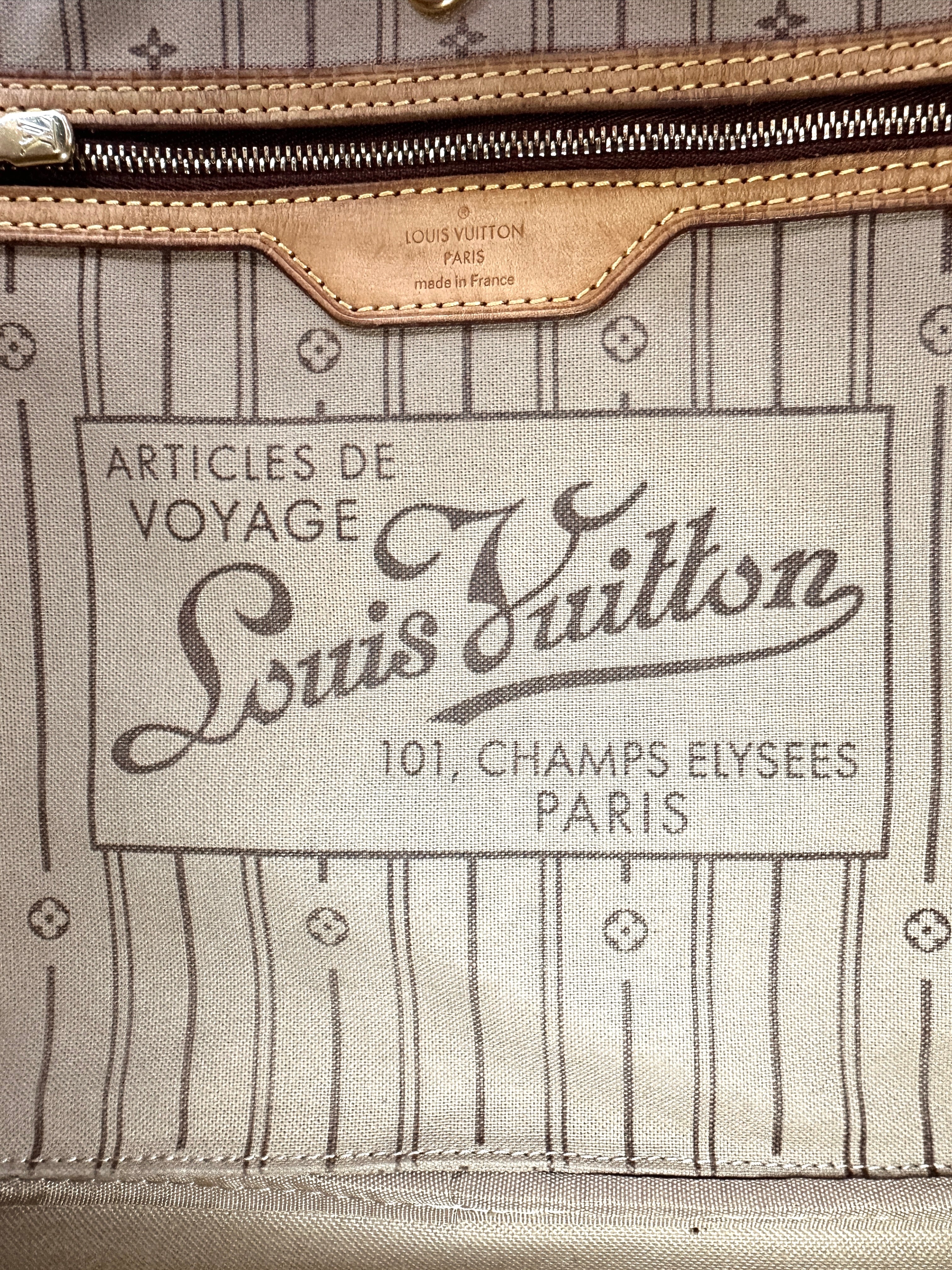 Louis Vuitton Neverfull Monogram Canvas Shoulder Bag LV2684