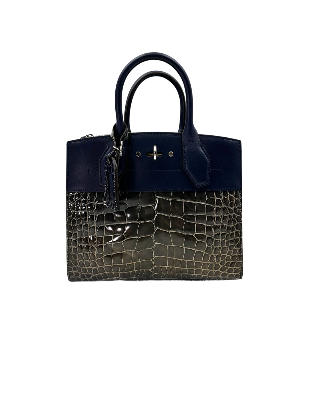 Louis Vuitton City Steamer Alligator Crocodile Leather Handle Bag LV2686