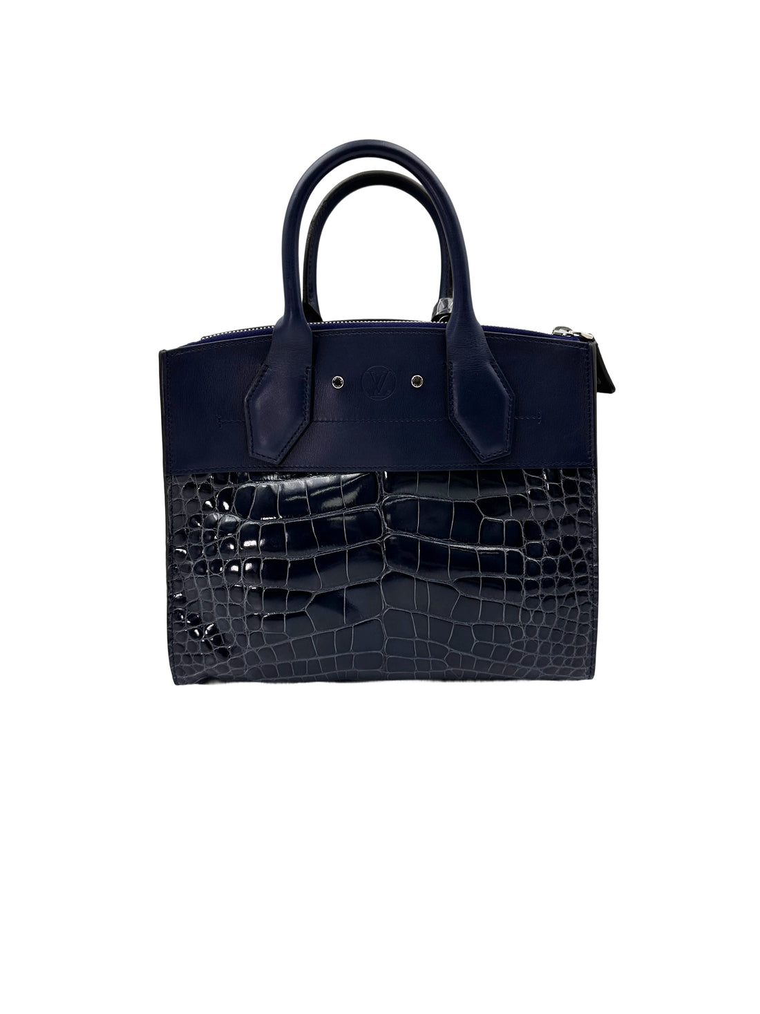 Louis Vuitton City Steamer Alligator Crocodile Leather Handle Bag LV2686