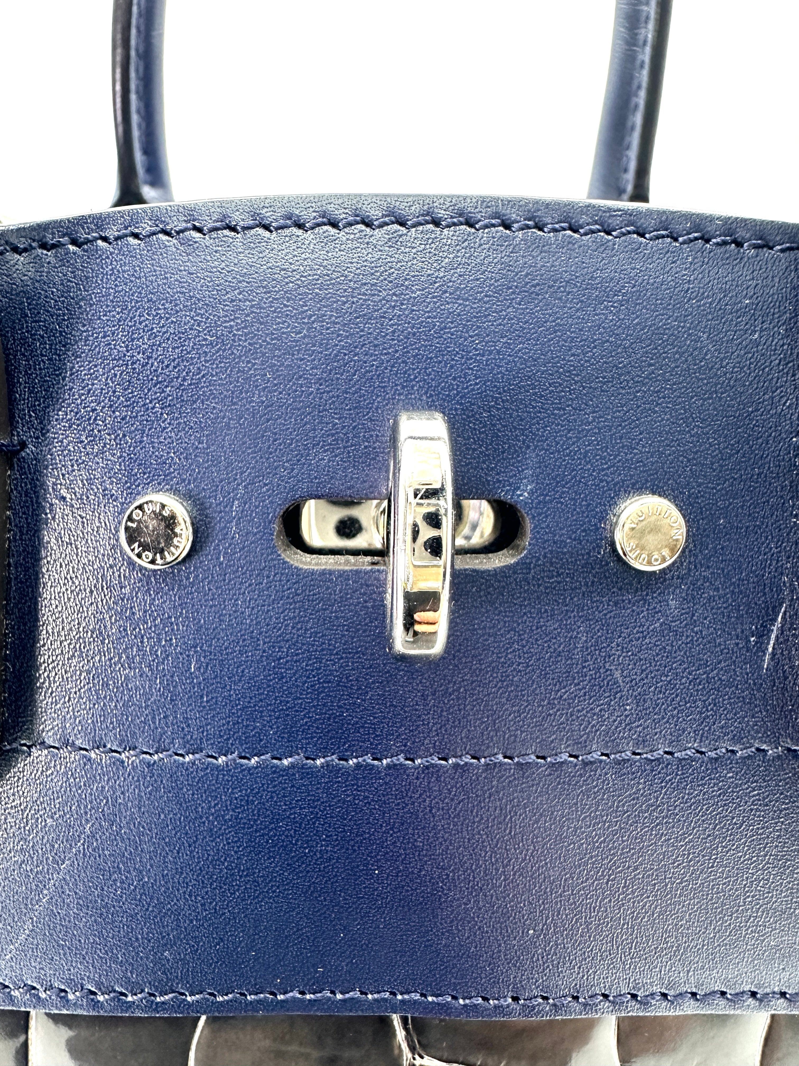 Louis Vuitton City Steamer Alligator Crocodile Leather Handle Bag LV2686