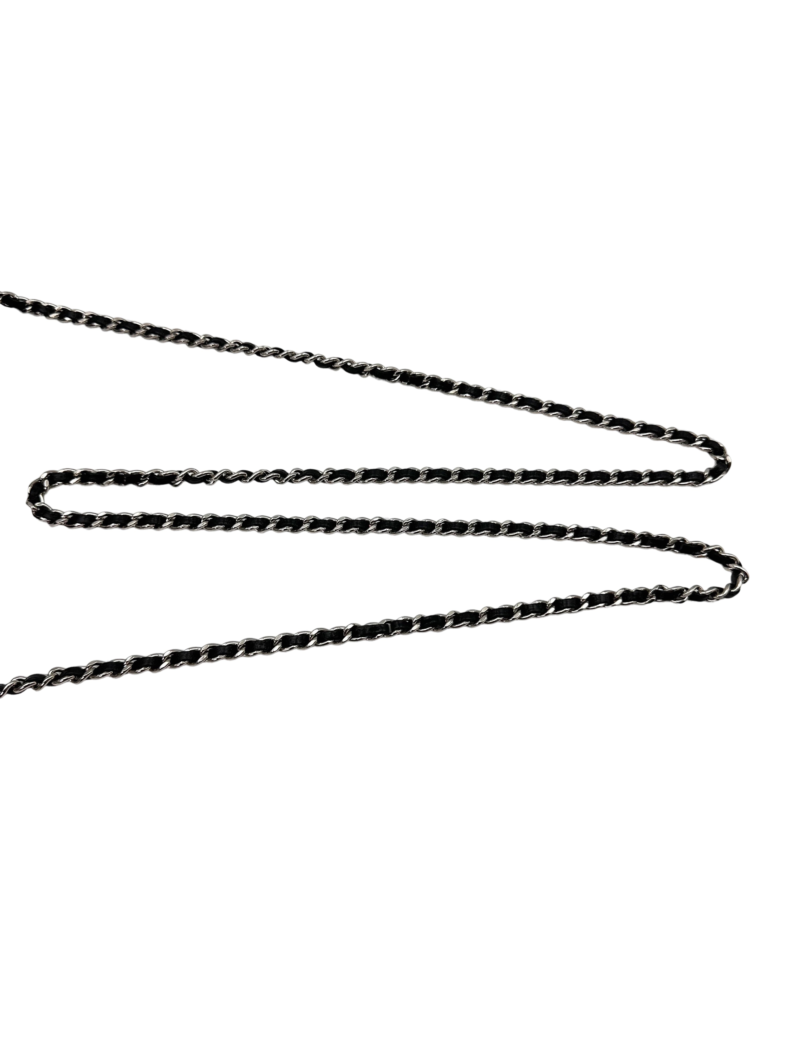 Chanel Black Quilted Lambskin Wallet On Chain With Silver Buckle(27***20) CC1929