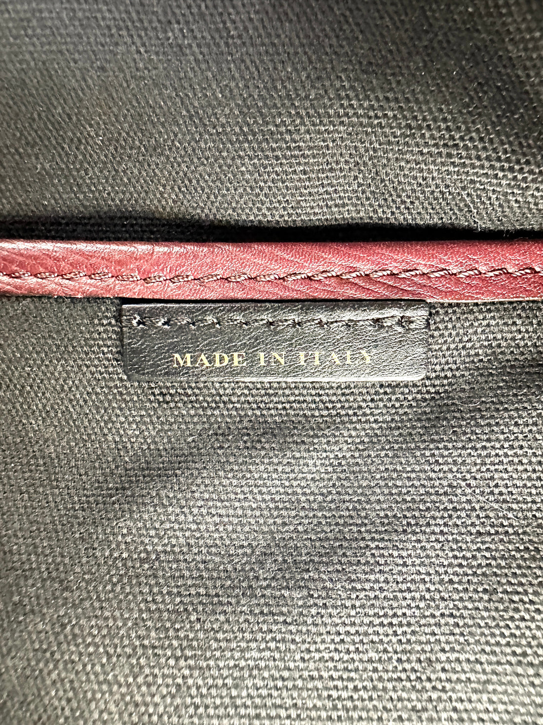 Burberry The Banner Dark Red Leather Handle Bag BR50