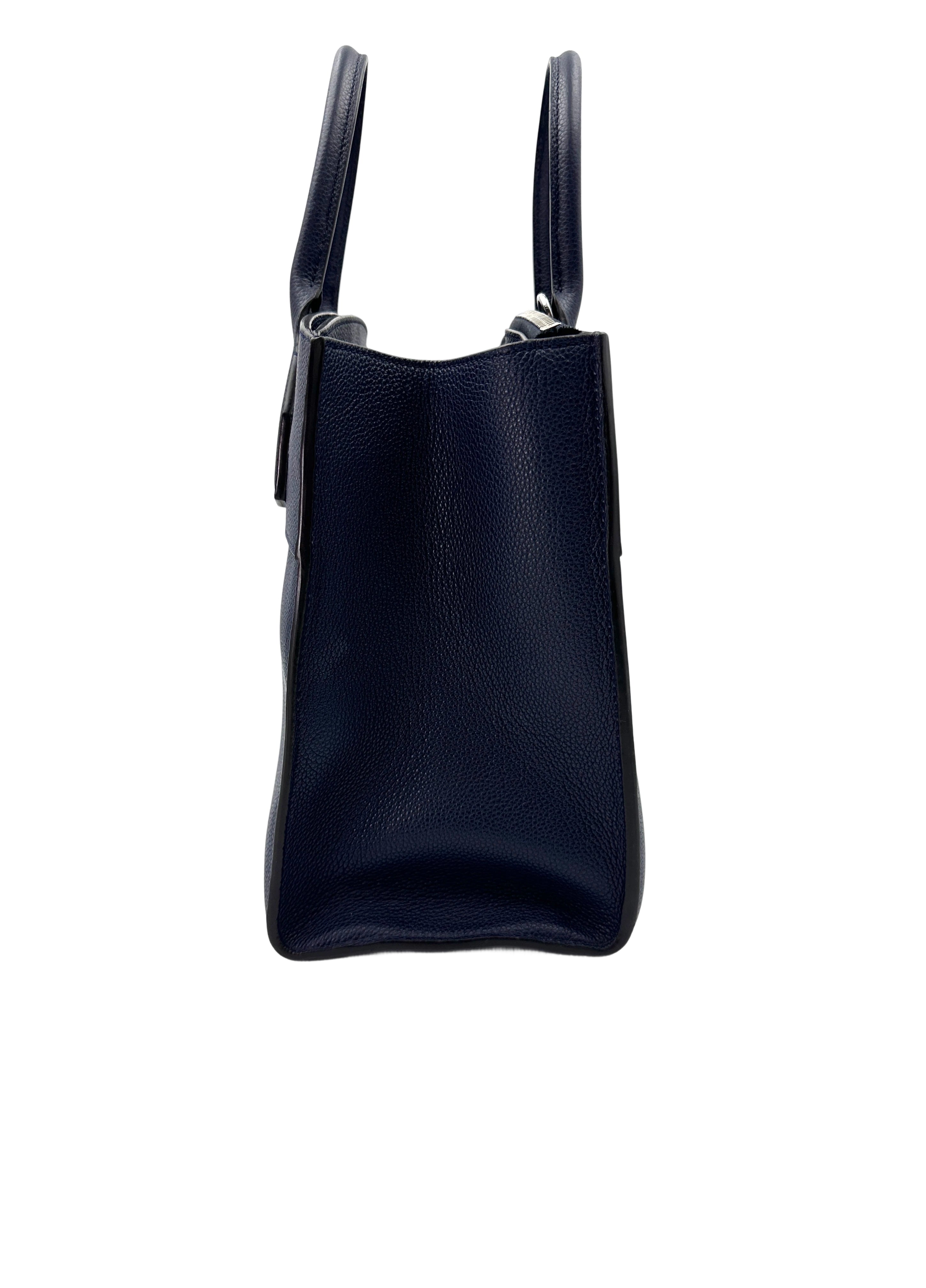 Louis Vuitton City Steamer Black Grained Leather Handle Bag LV2697