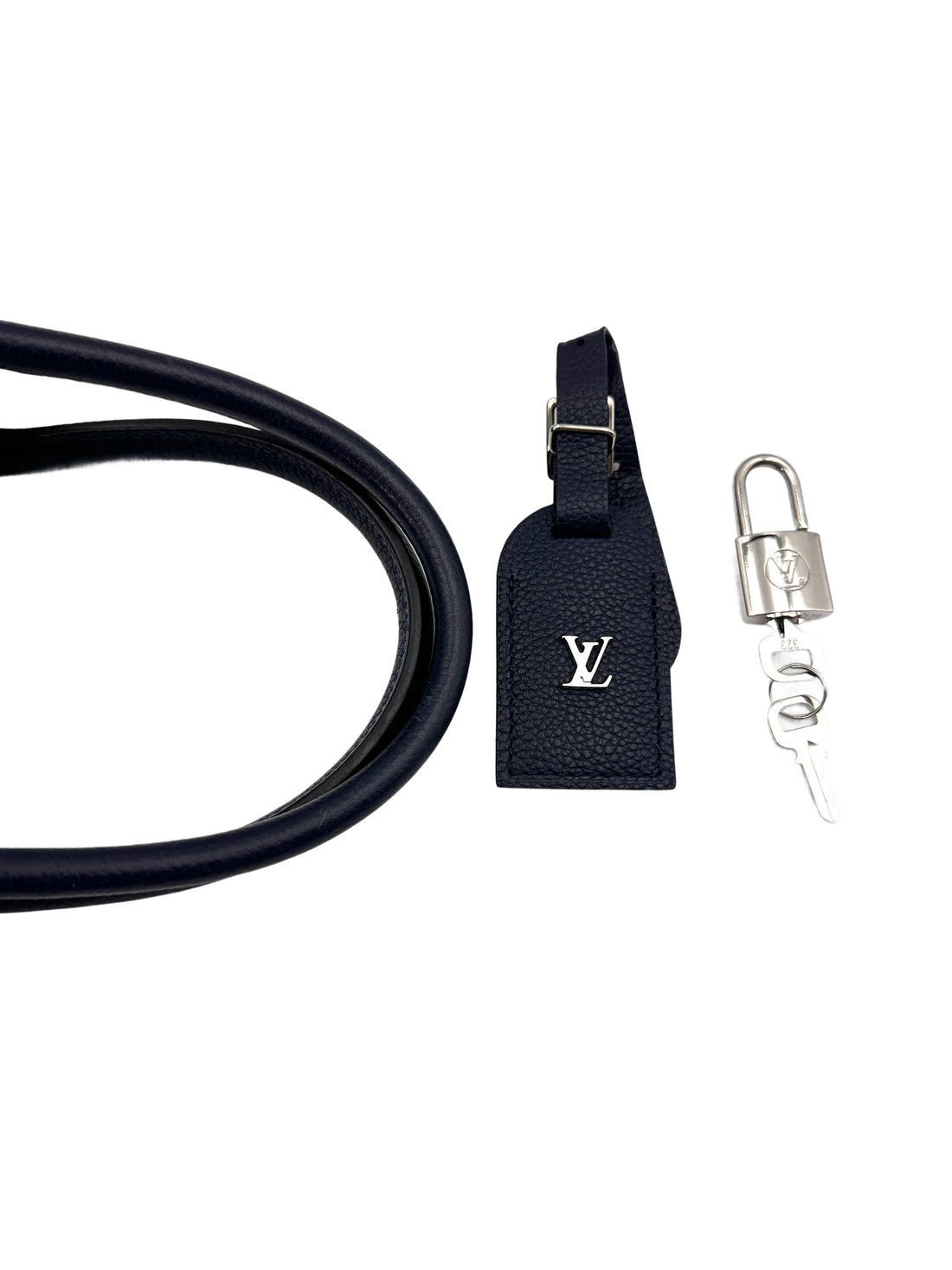 Louis Vuitton City Steamer Black Grained Leather Handle Bag LV2697