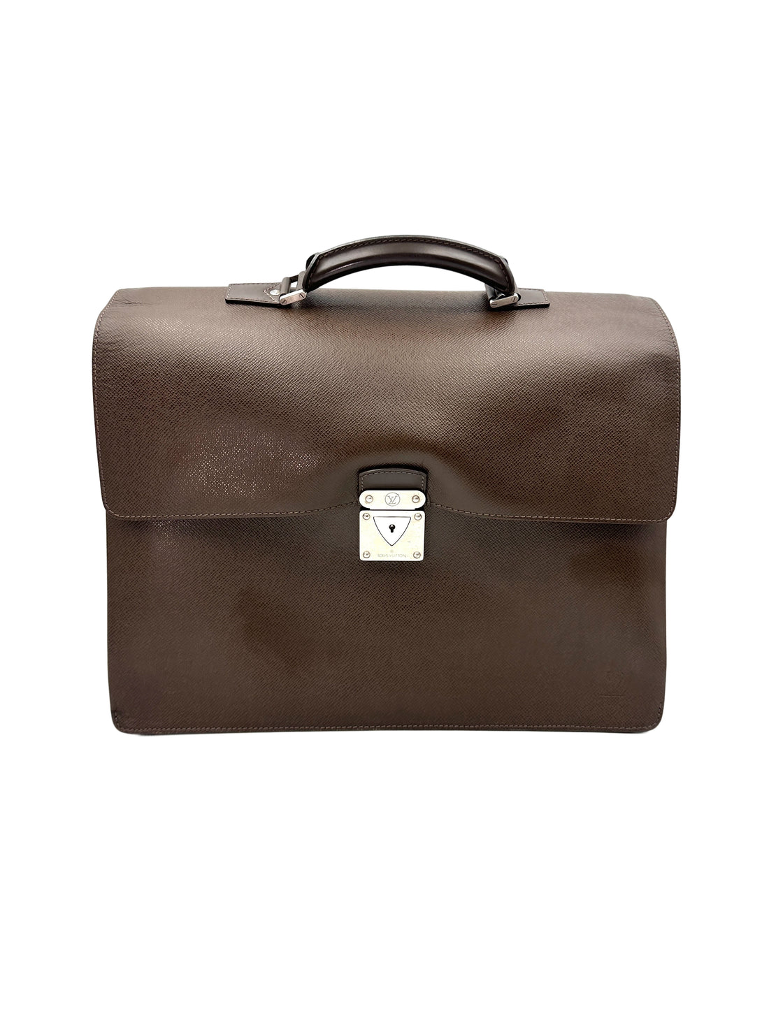 Louis Vuitton Brown Taiga Leather Handle Bag LV2690