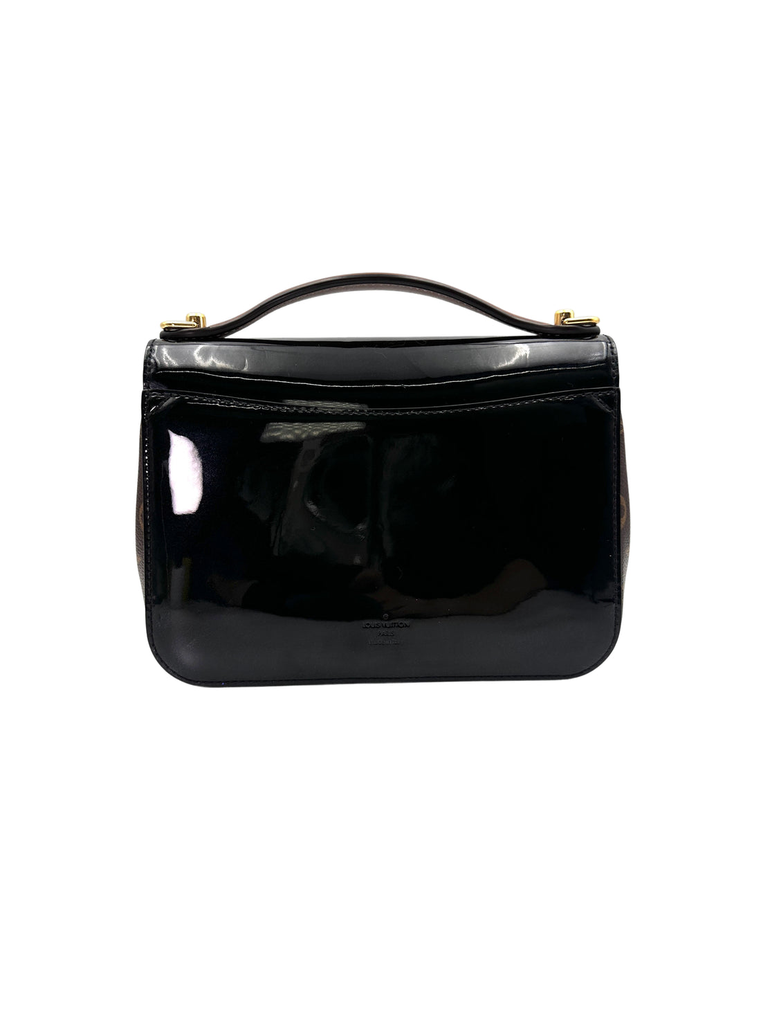 Louis Vuitton Cherrywood Black Monogram Vernis Handle Bag LV2688