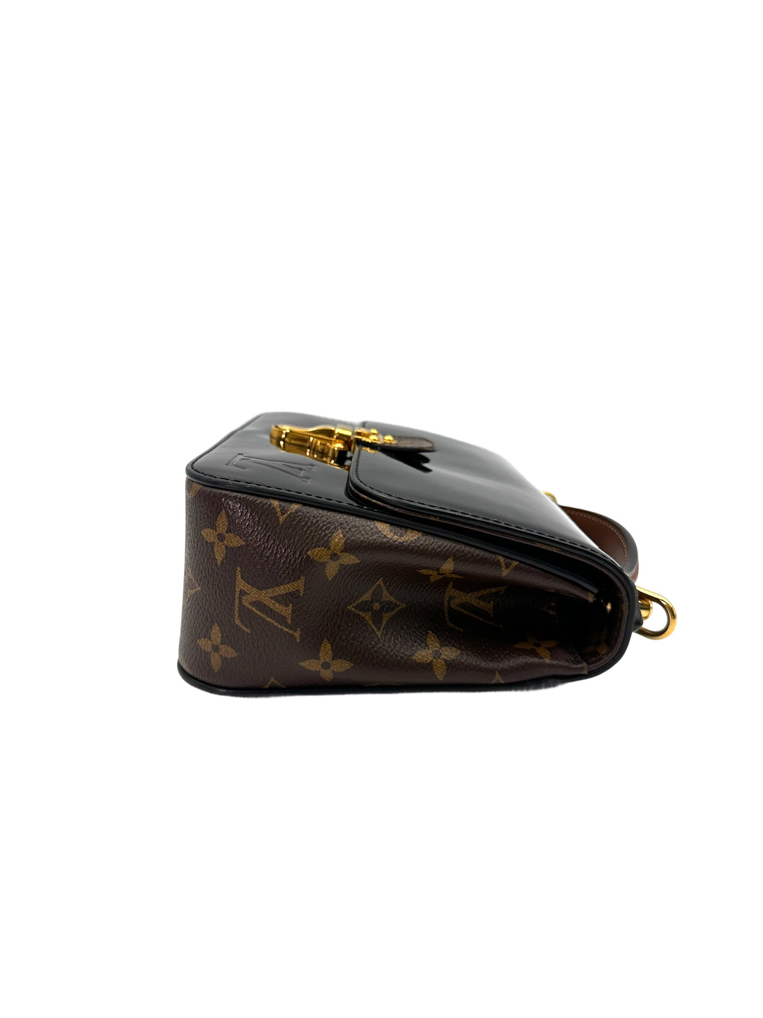 Louis Vuitton Cherrywood Black Monogram Vernis Handle Bag LV2688
