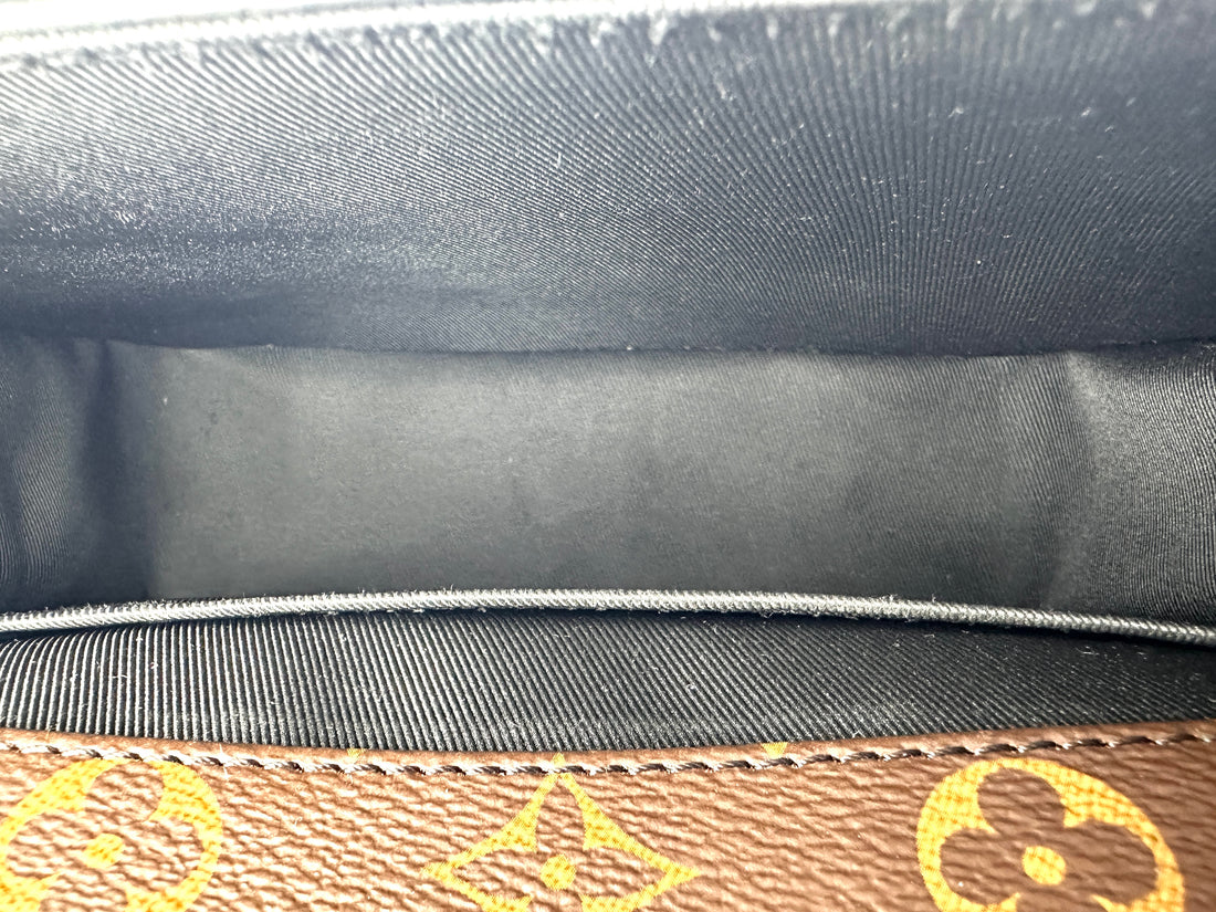 Louis Vuitton Cherrywood Black Monogram Vernis Handle Bag LV2688
