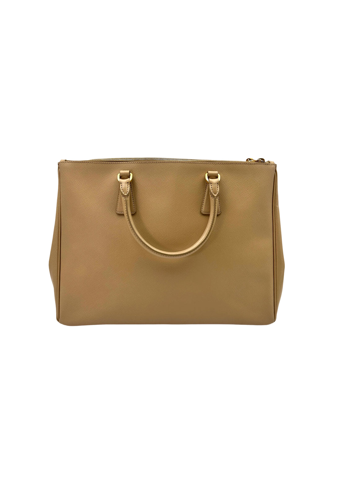 Prada Galleria Beige Saffiano Leather Handle Bag PR319