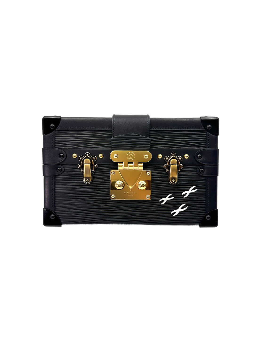 Louis Vuitton Petite Malle Black Epi Leather Shoulder Bag LV2692