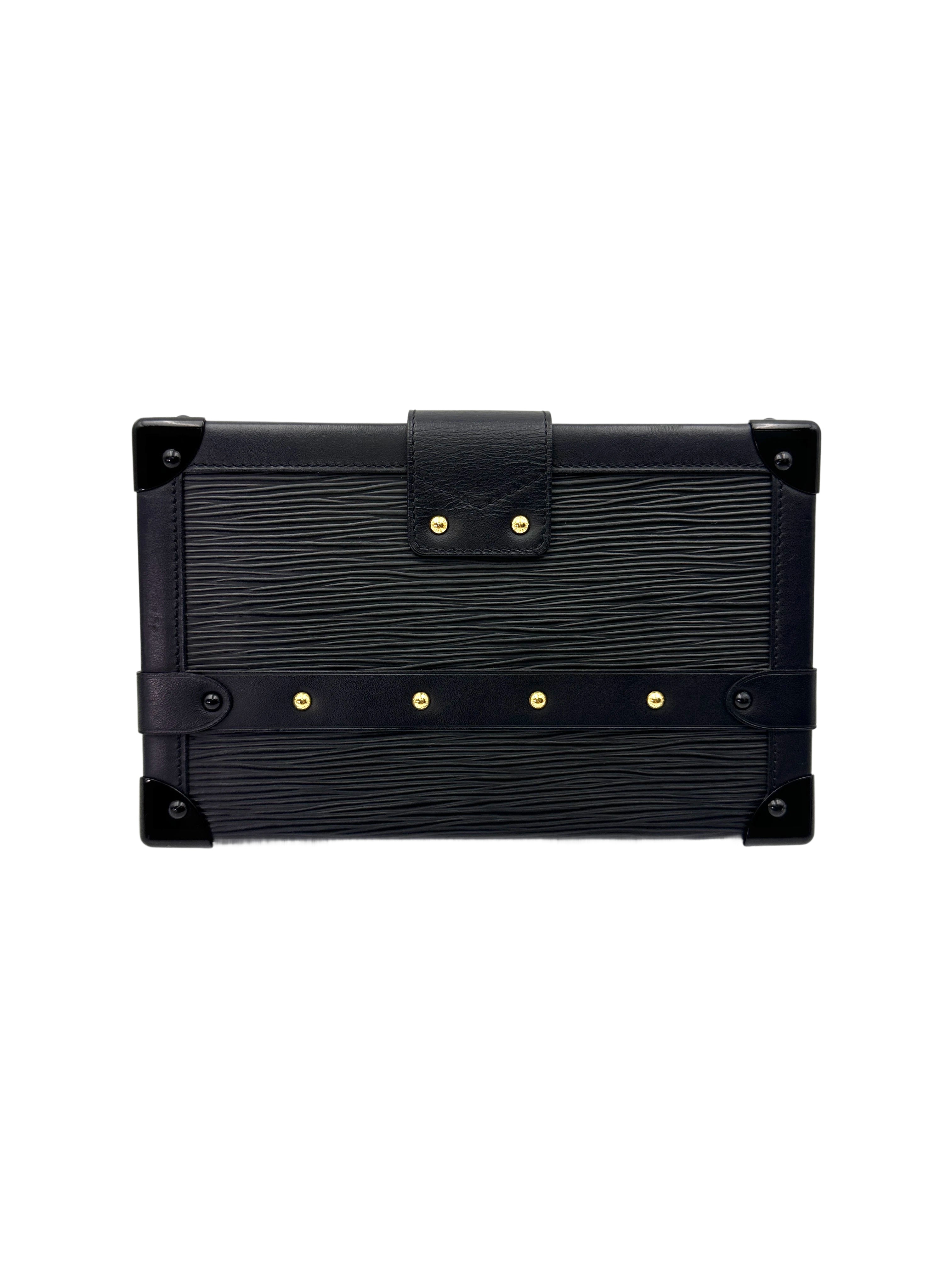 Louis Vuitton Petite Malle Black Epi Leather Shoulder Bag LV2692