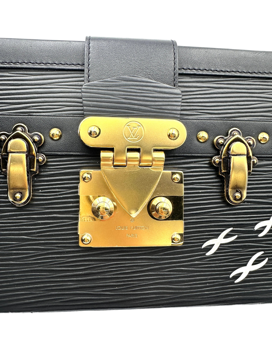 Louis Vuitton Petite Malle Black Epi Leather Shoulder Bag LV2692
