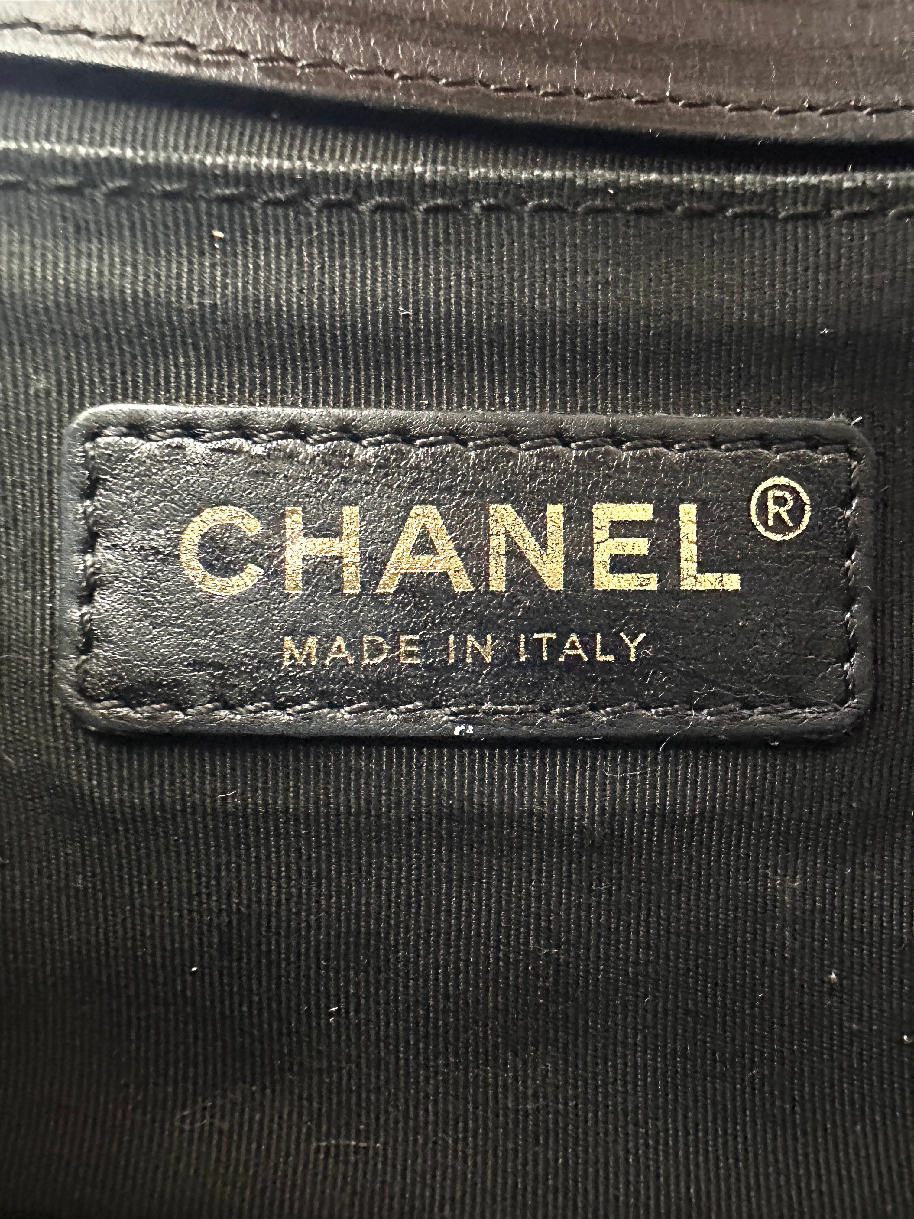 Chanel LeBoy Black Chevron Quilted Calfskin Small Size Flap Bag With Gold Buckle(26***67) IRIS205
