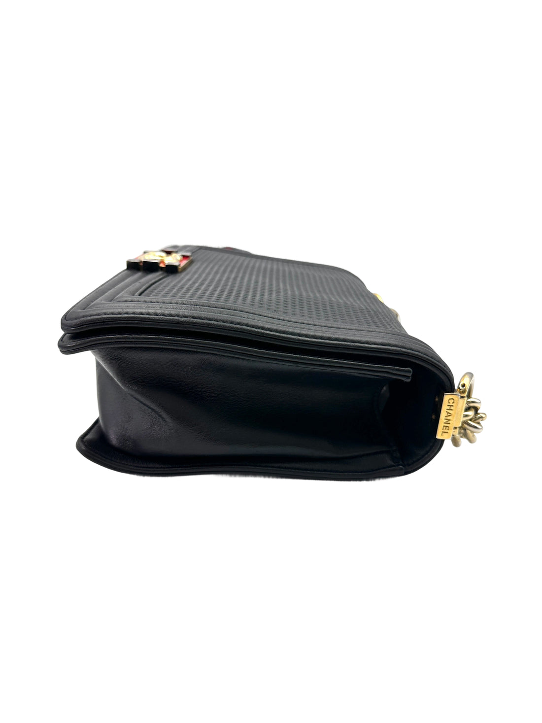 Chanel LeBoy Navy Cube Embossed Flap Bag(18***00) CC1926