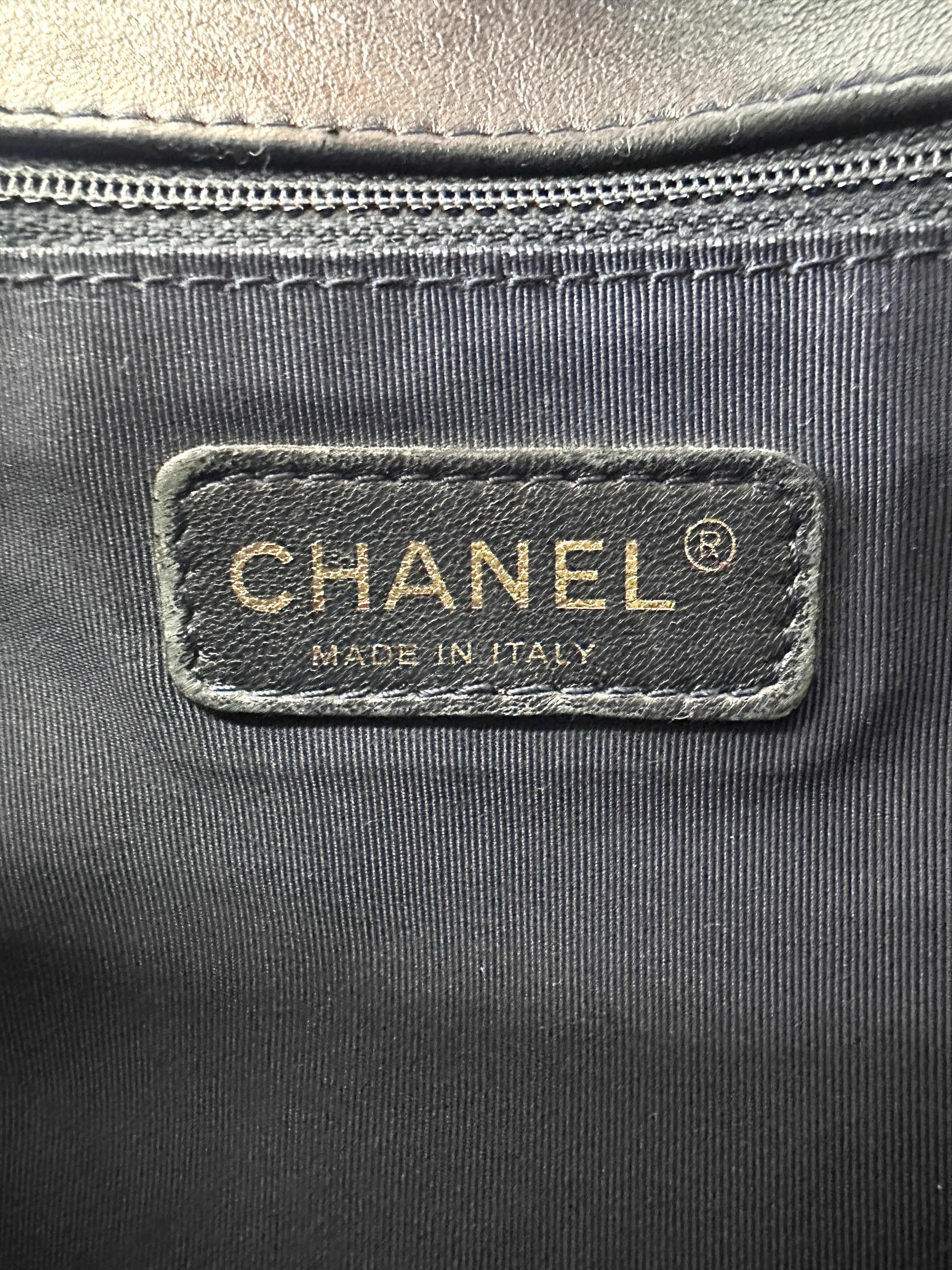 Chanel LeBoy Navy Cube Embossed Flap Bag(18***00) CC1926
