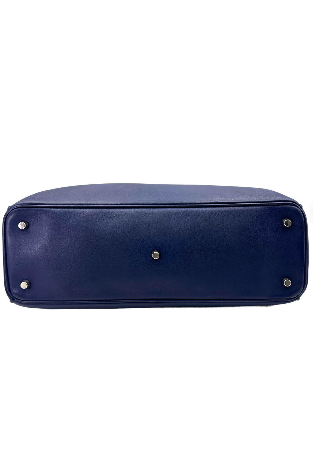 Christian Dior Diorissimo Blue Leather Top Handle Bag DR725