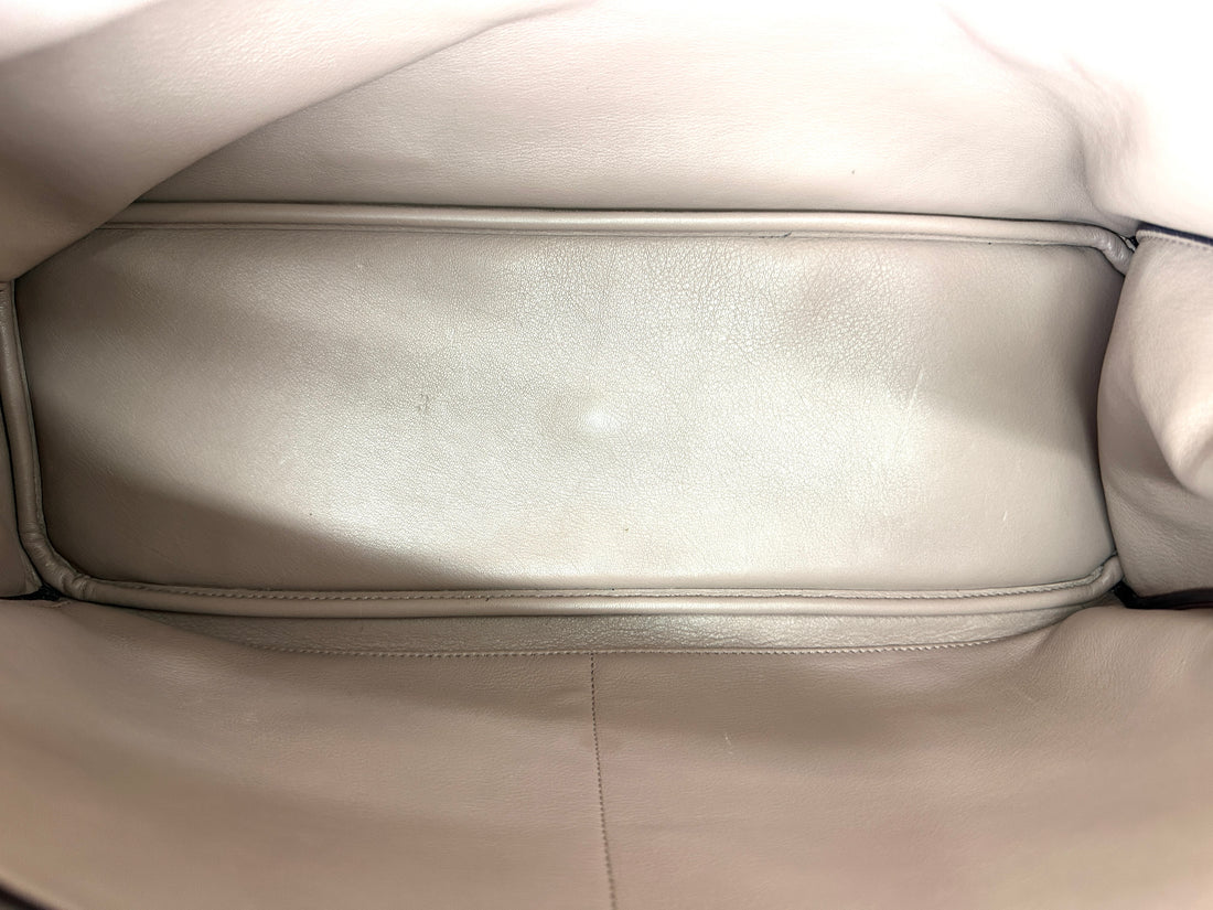 Christian Dior Diorissimo Blue Leather Top Handle Bag DR725