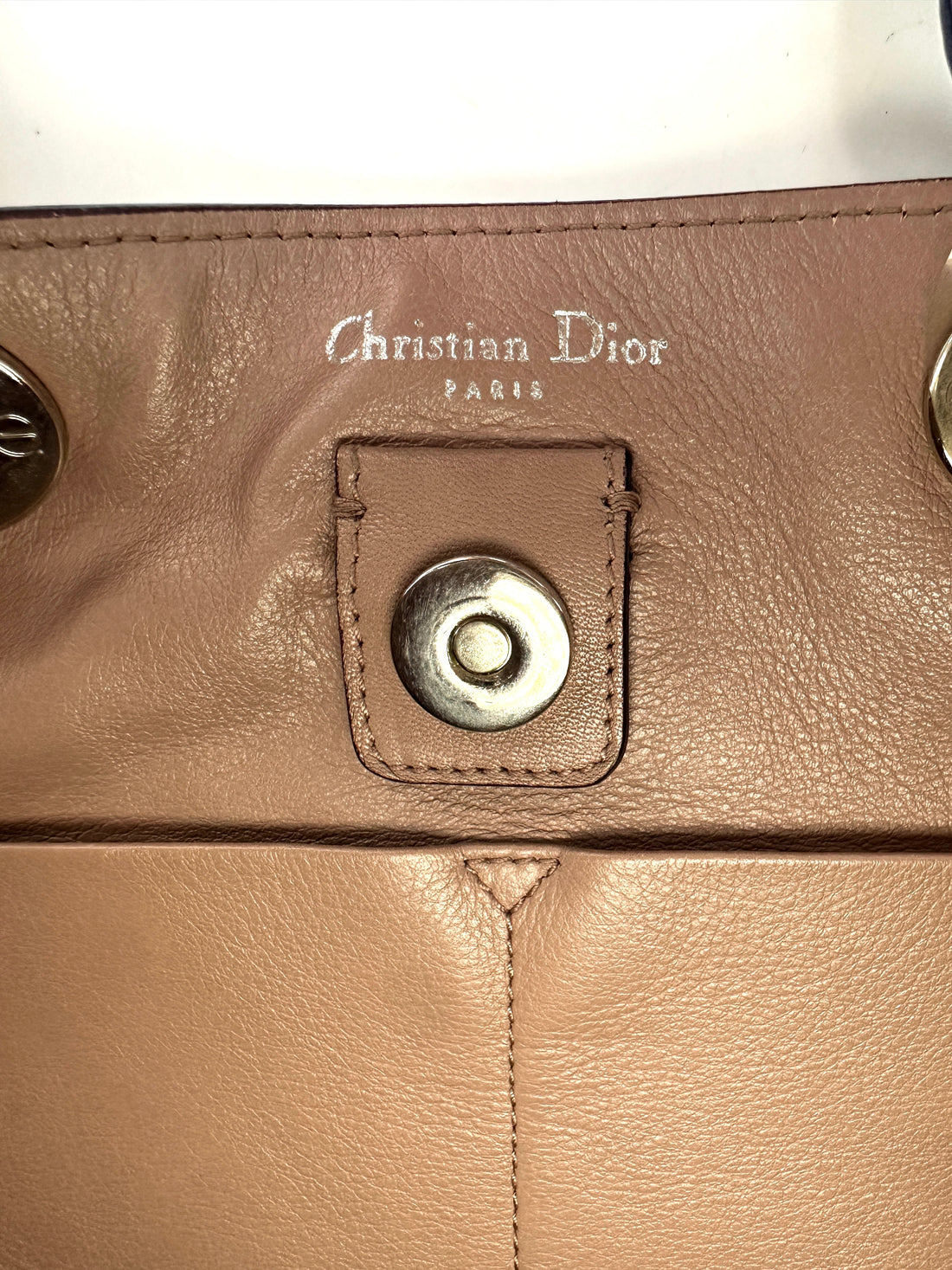 Christian Dior Diorissimo Blue Leather Top Handle Bag DR725