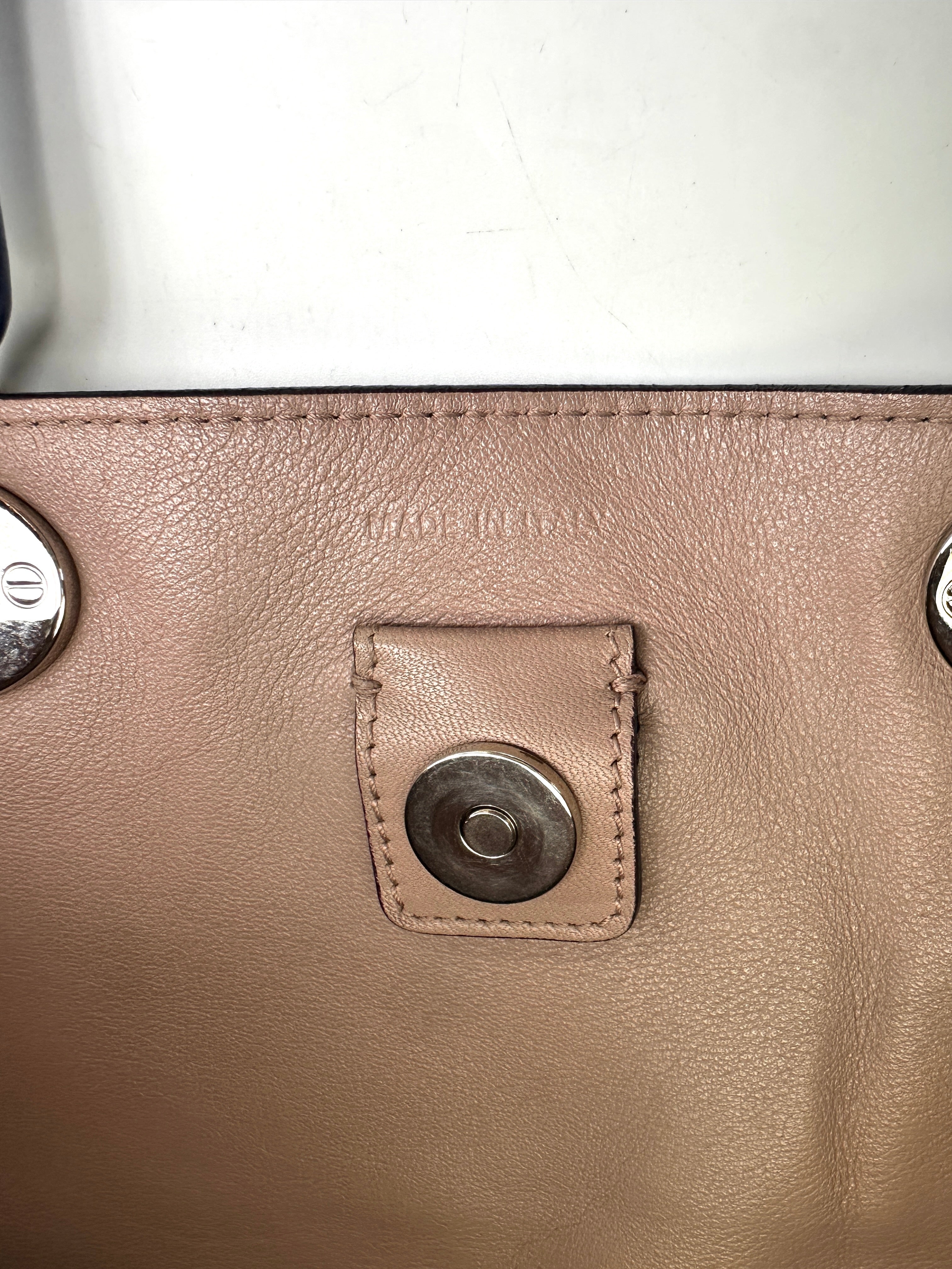 Christian Dior Diorissimo Blue Leather Top Handle Bag DR725