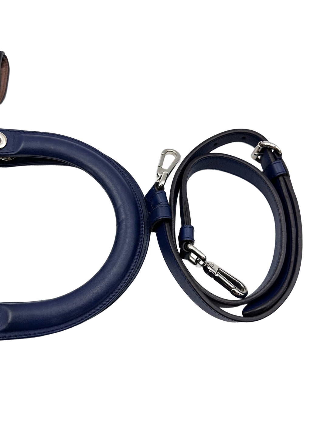 Christian Dior Diorissimo Blue Leather Top Handle Bag DR725