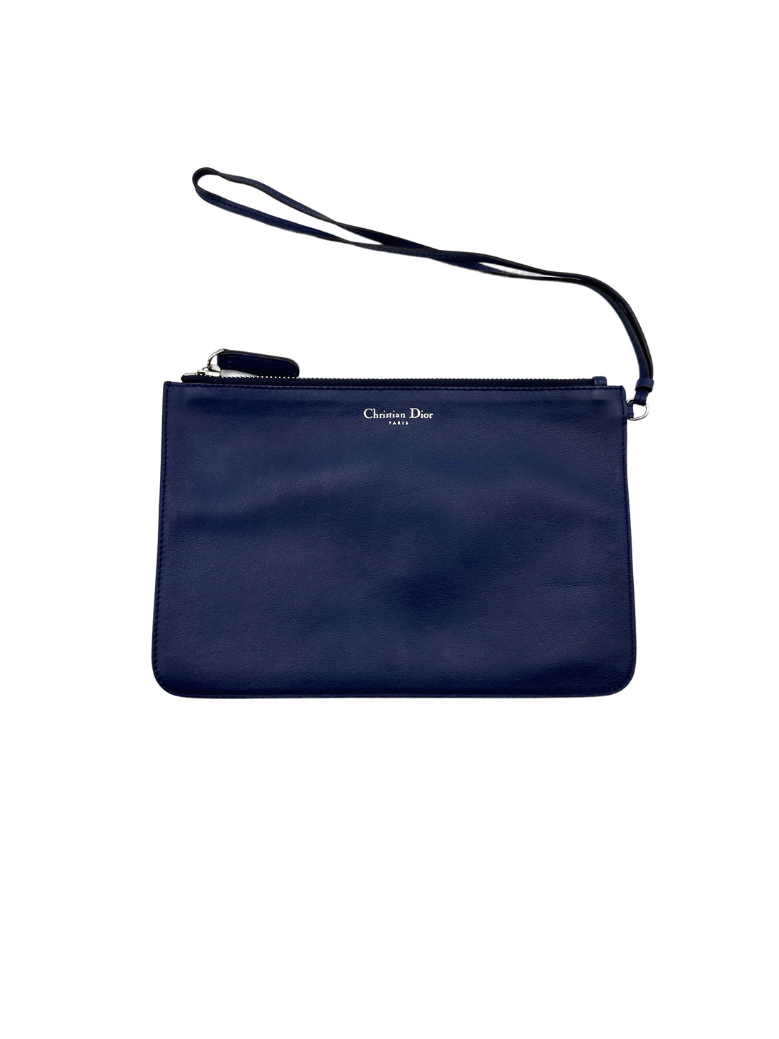 Christian Dior Diorissimo Blue Leather Top Handle Bag DR725