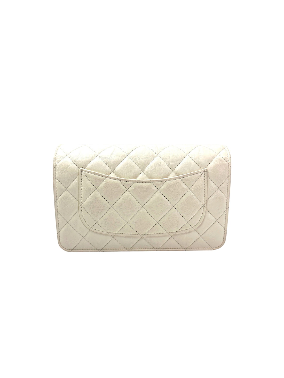 Chanel 2.55 Reissue White Quilted Calfskin Wallet On Chain(J8***16) CC1931