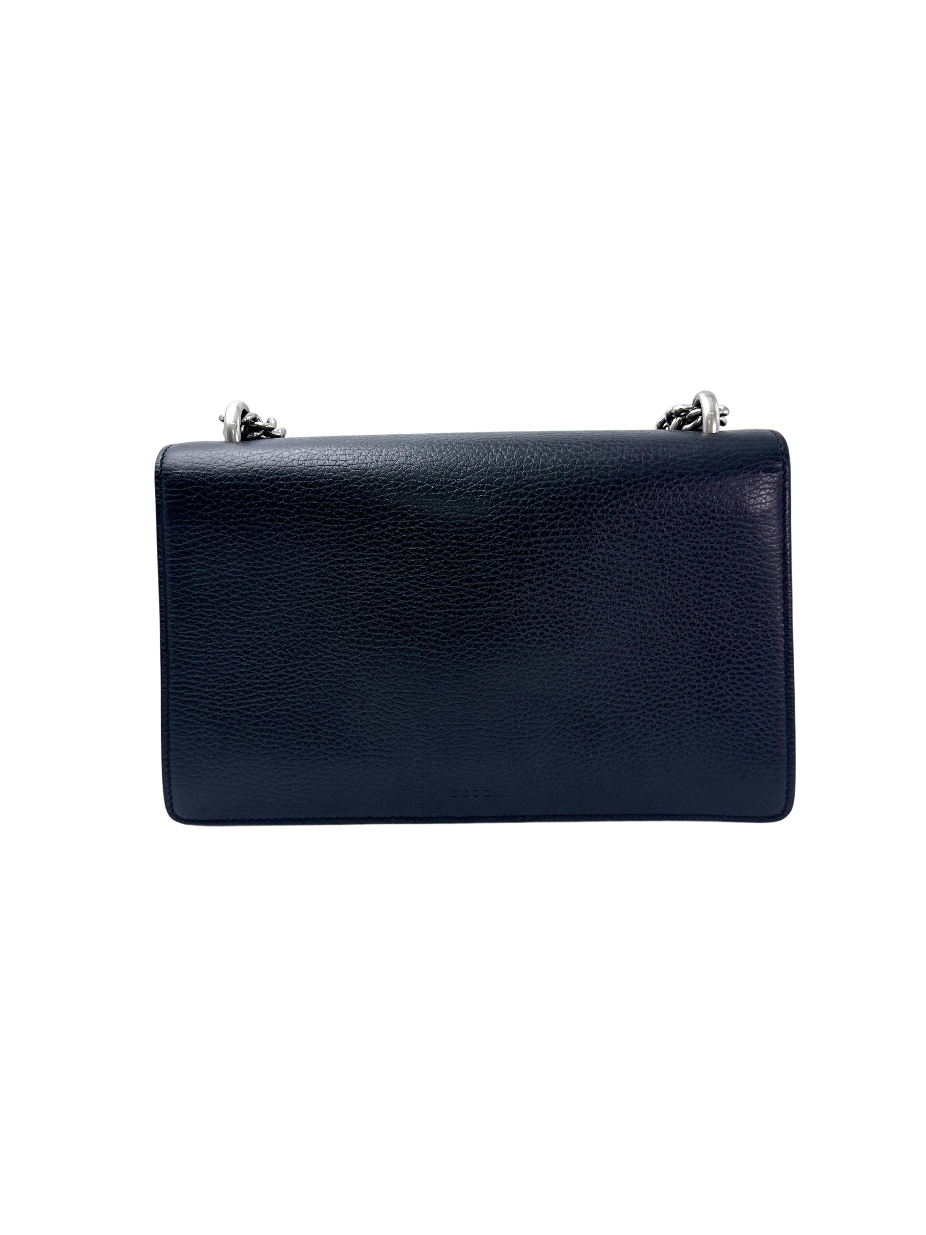 Gucci Dionysus Black Leather Shoulder Bag GG963