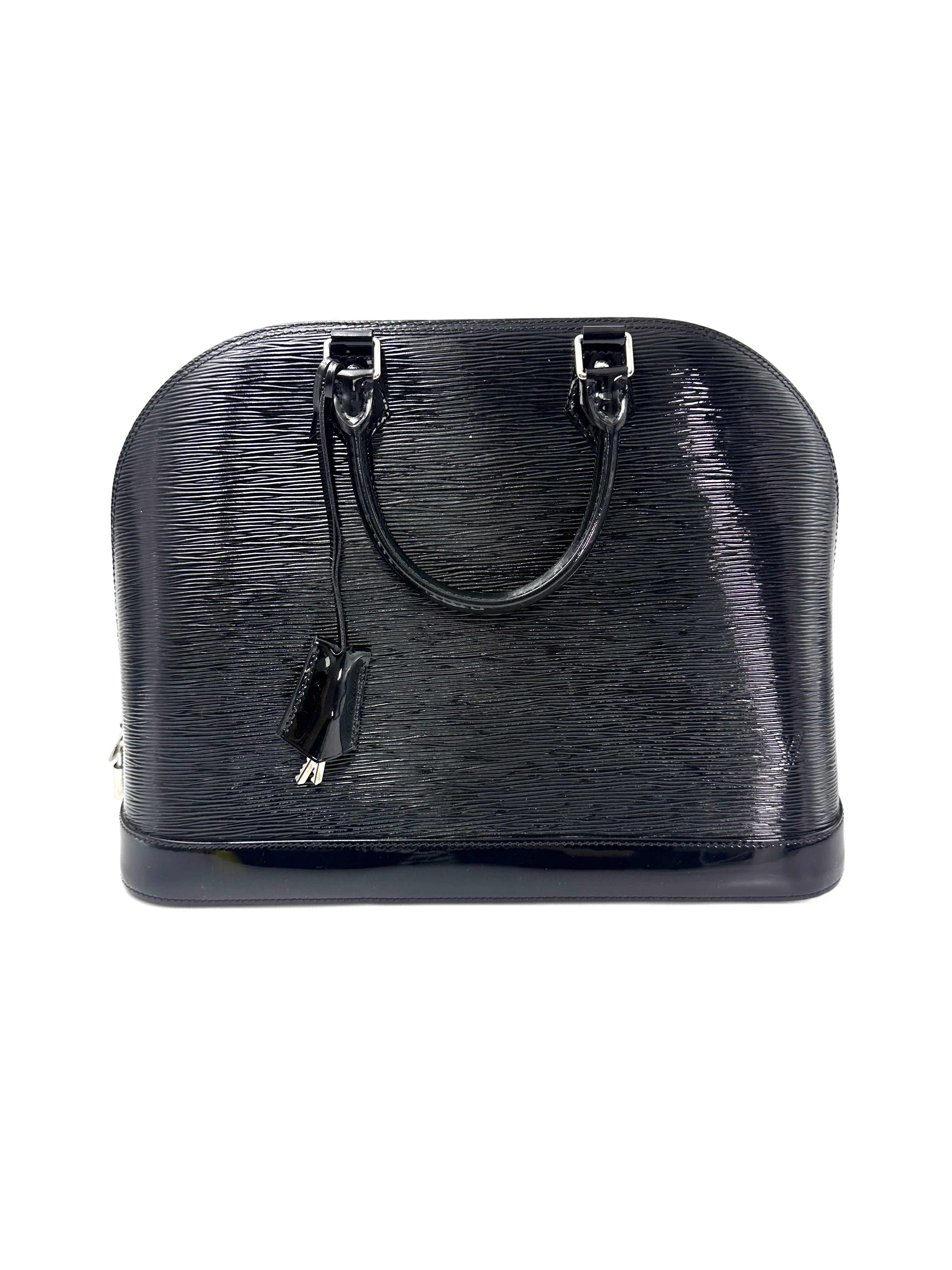 Louis Vuitton Alma GM Black Epi Leather Handle Bag LV2700