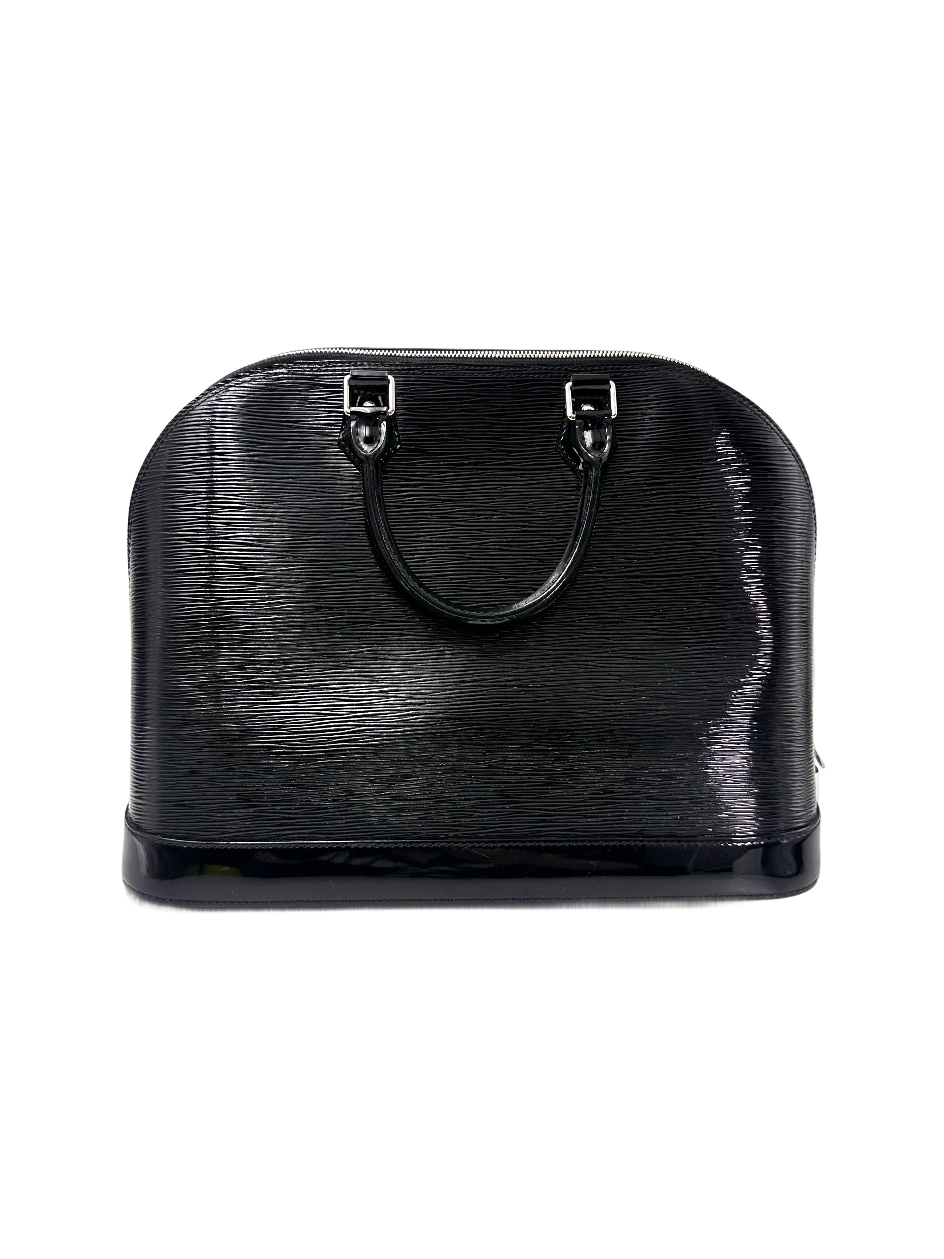 Louis Vuitton Alma GM Black Epi Leather Handle Bag LV2700