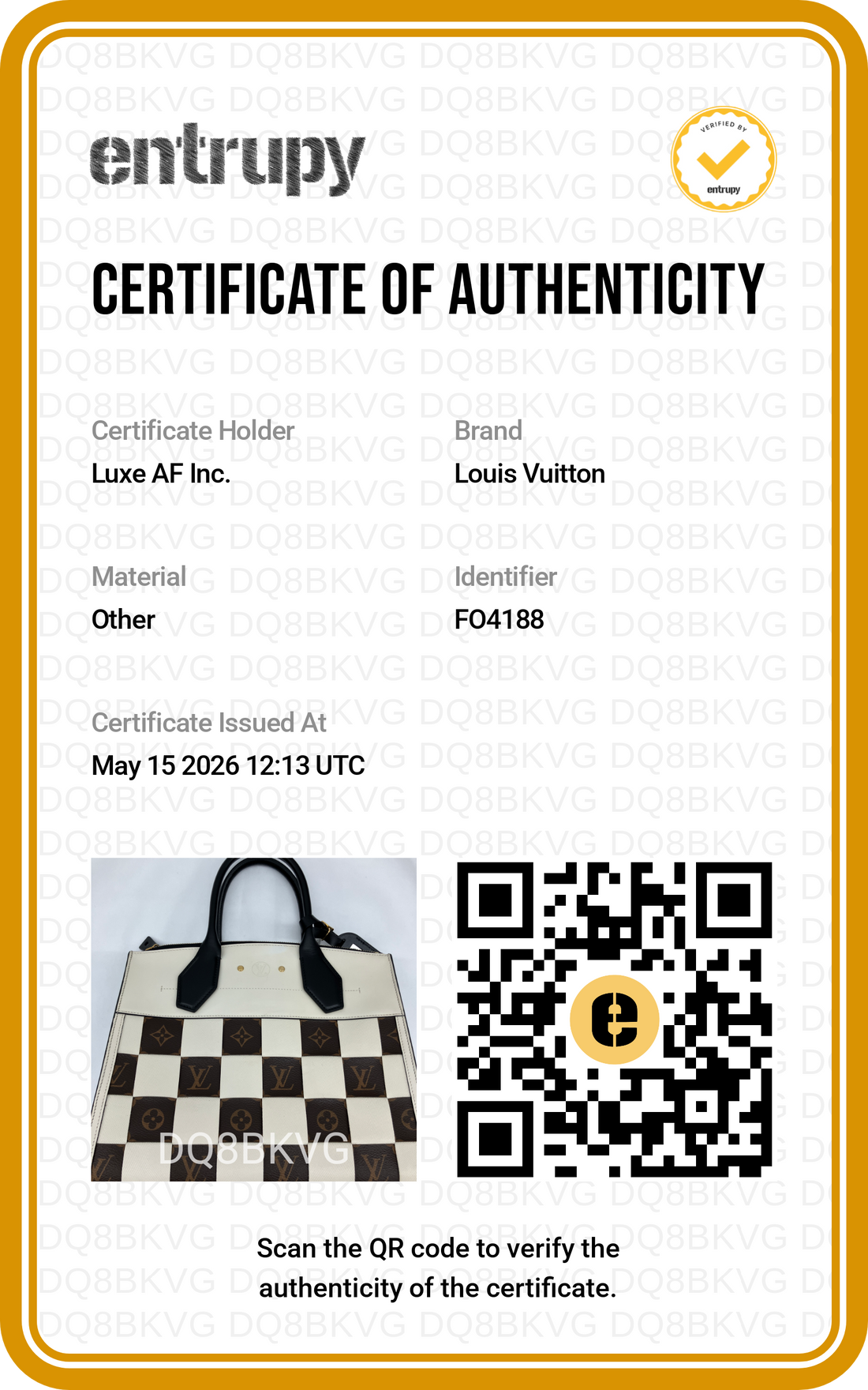Louis Vuitton City Steamer Damier Tressage Monogram Canvas Leather Handle Bag LV2701