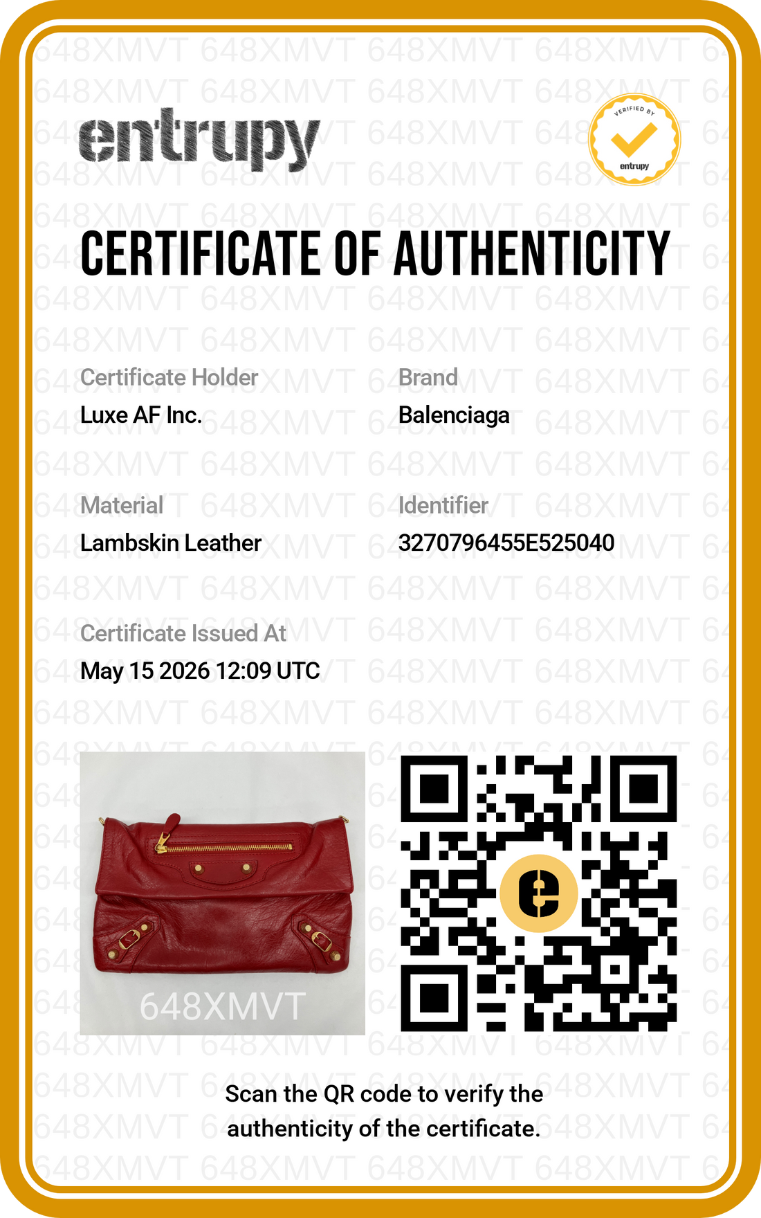 Balenciaga Envelope Red Leather Handle Bag BB71
