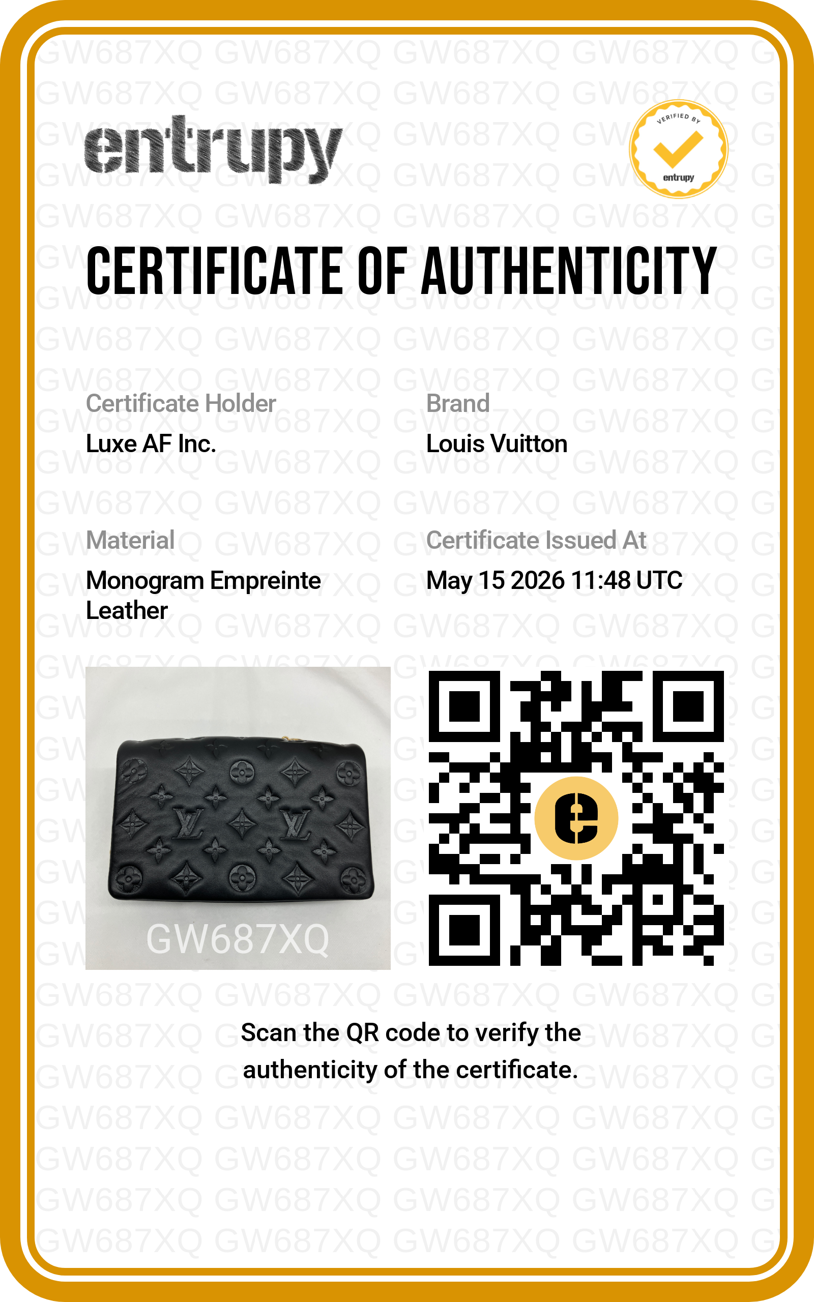 Louis Vuitton Coussin Black Monogram Embossed Leather Shoulder Bag LV2702